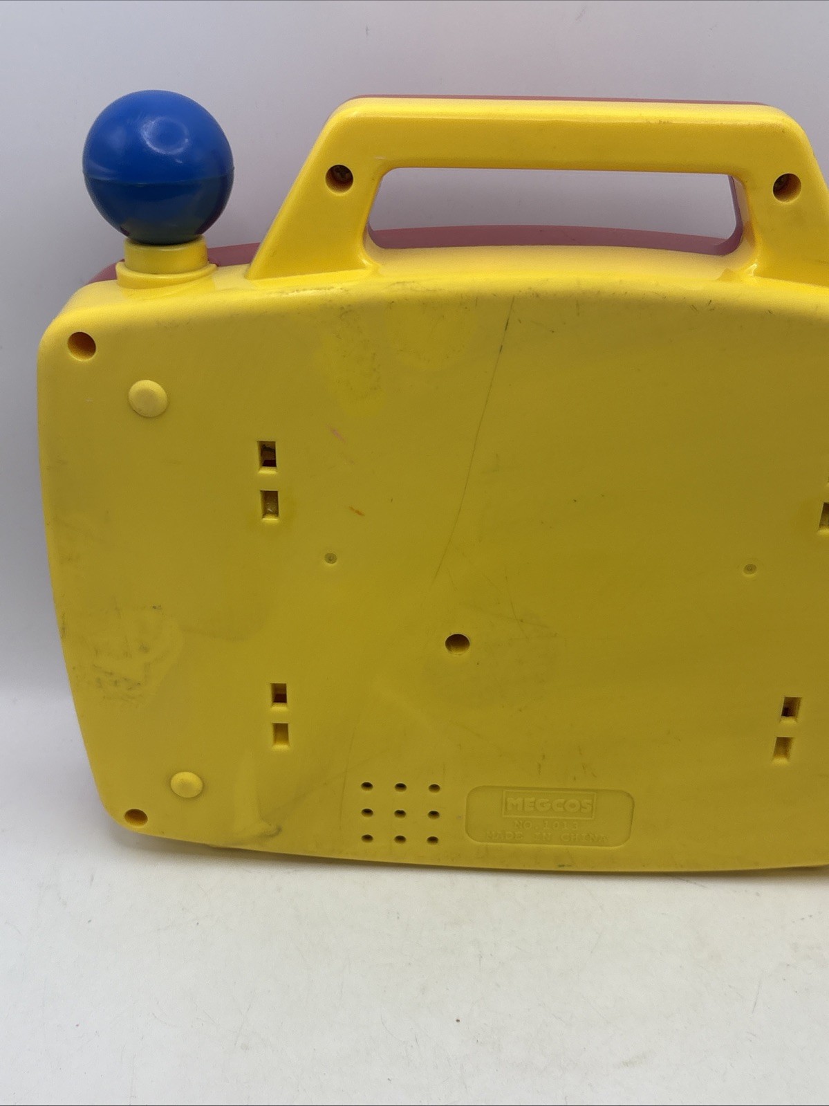 VINTAGE 1996 Megcos Toys Fun Radio Activity Box Red Sensory Toy Toddlers Kids