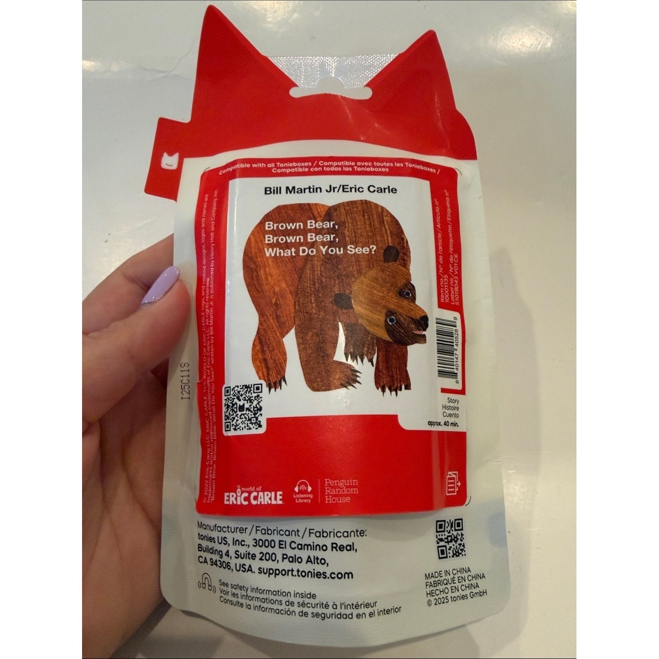 NWT Tonies Brown Bear Story Time Figure