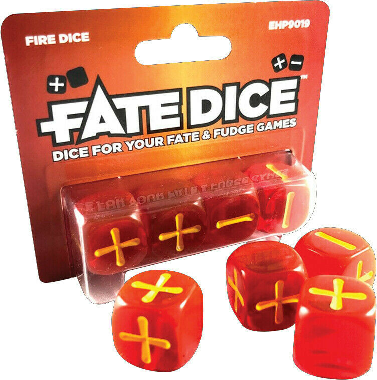 EHP9019 Evil Hat Productions Fate Core RPG: Fate Dice – Fire (4)