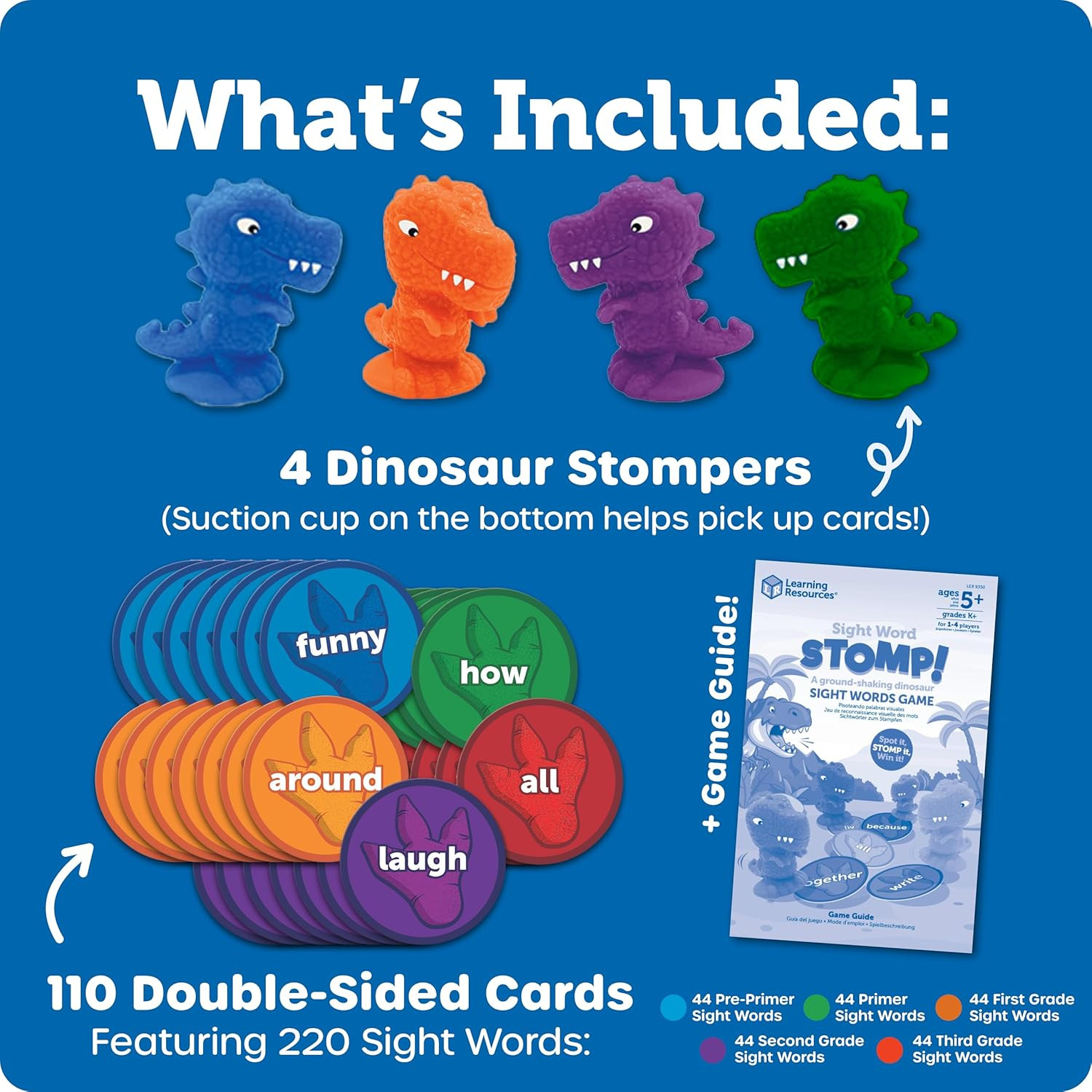Sight Word Stomp! – Alphabet Toys, Phonics Flash Cards, Classroom Board Games, A