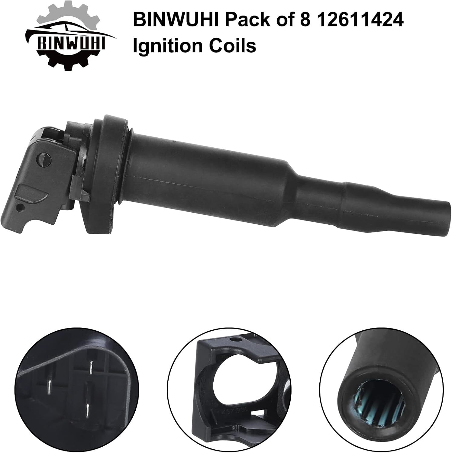 Pack of 6 Ignition Coils Compatible with BMW 325i 325Ci 328i 330Ci 335i 525i