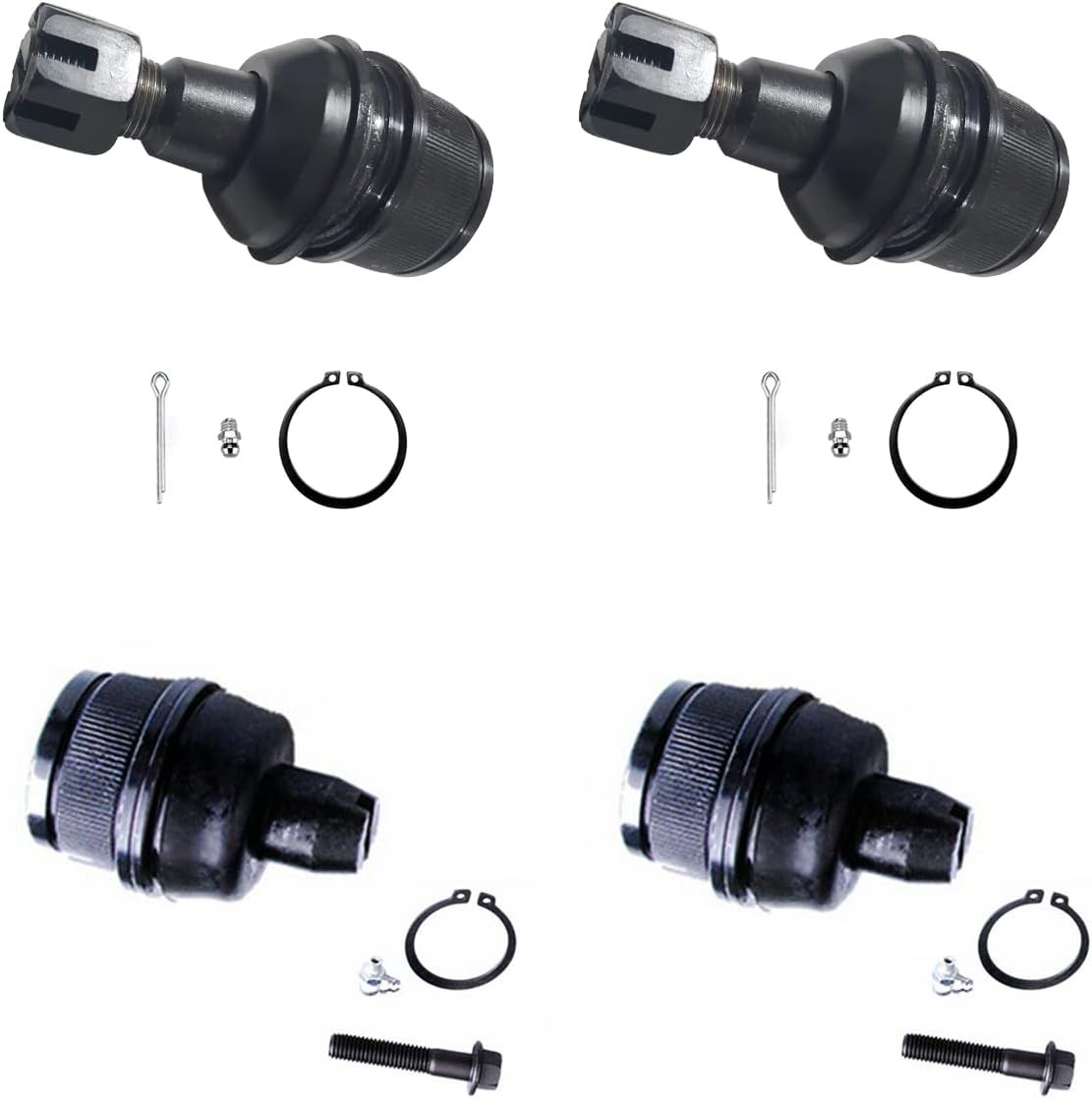 4pc Front Upper Lower Ball Joint Suspension Kit K80196 K80197 for Ford E-250