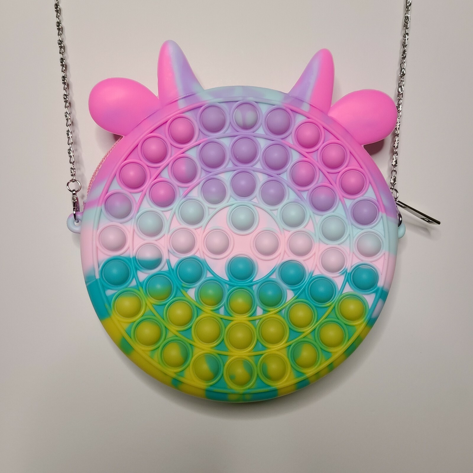 girl purse Popit Fidget Toy Push Bubble Sensory Stress Relief Kids crossbody bag