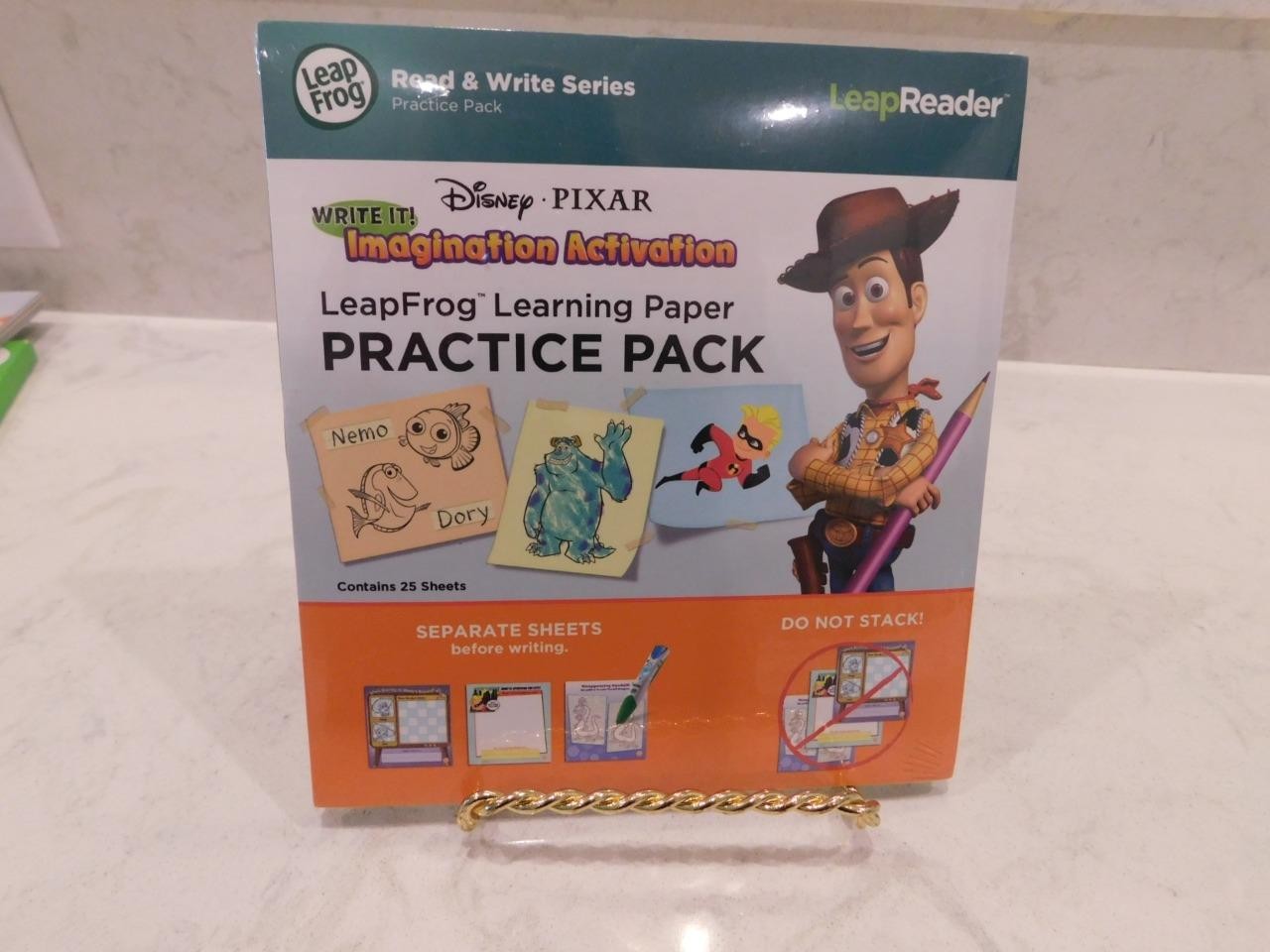 Leap Reader Disney Pixar Imagination Activation Learning Paper Practice Paper 25