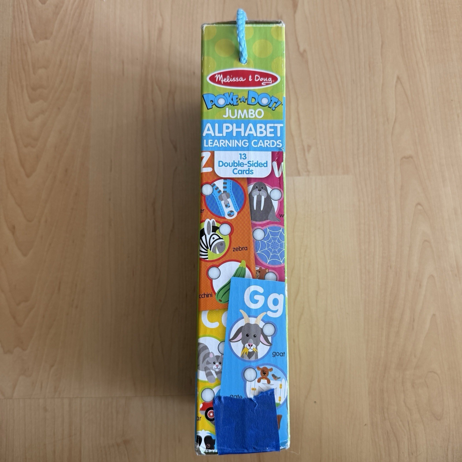 Melissa & Doug POKE A DOT! Double-Sided Jumbo Alphabet Learning Cards, Ages 1-6