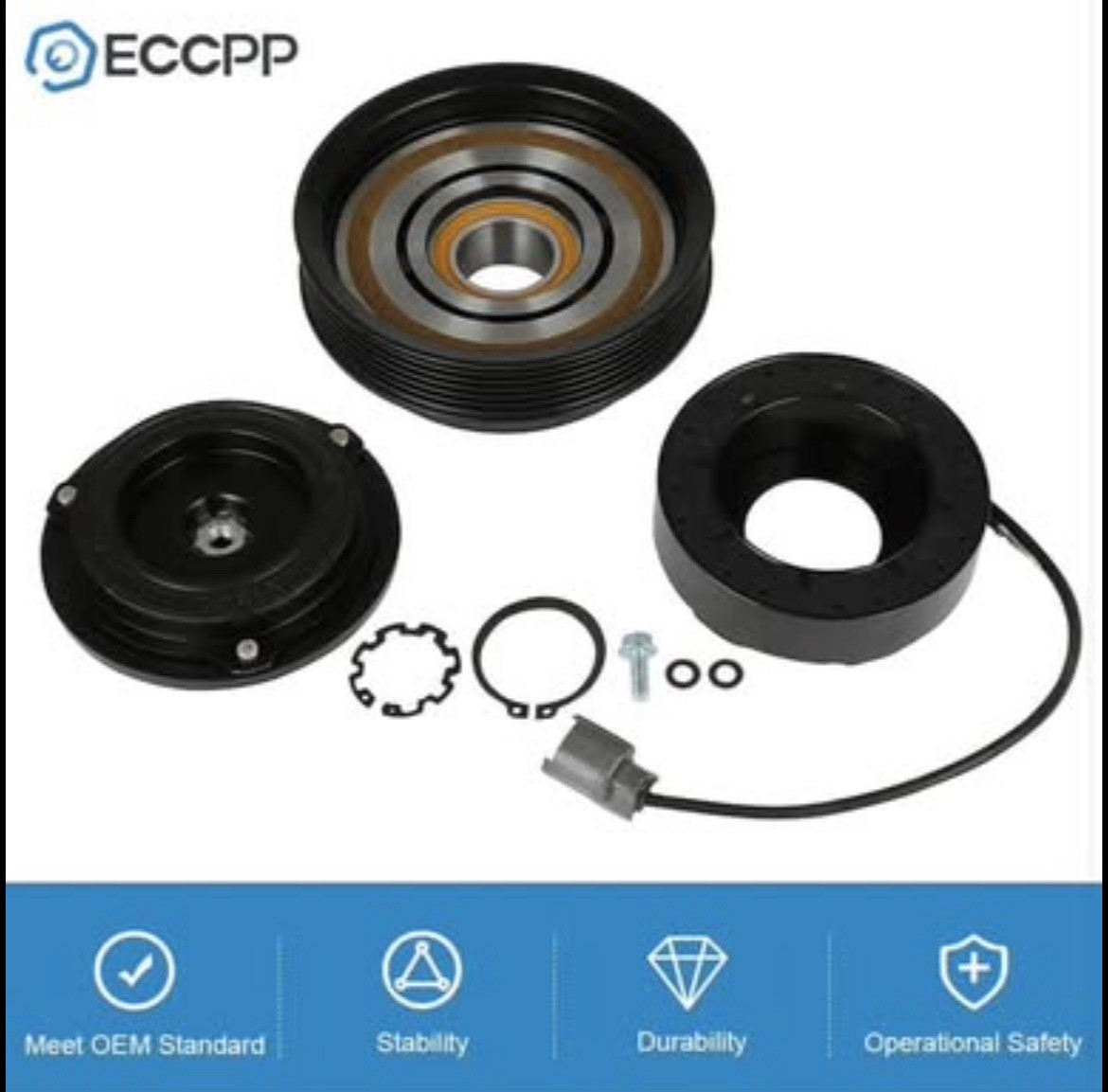 ECCPP A/C Compressor Clutch 1999-2004 Fit Honda Odyssey 3.5L 2003-2004 Fit Honda
