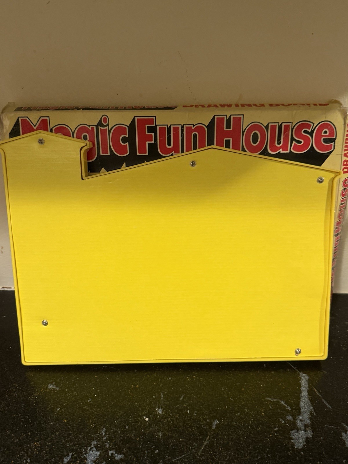 Vintage 1980s Magic Fun House Kids Drawing Board with Stencils Pattern Stamps