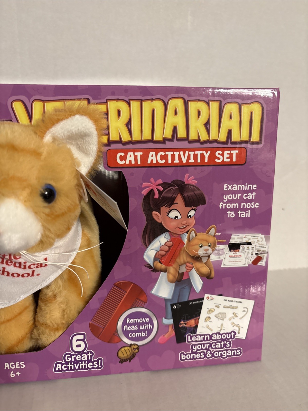 CAT Veterinarian Activity Set With Cat Plush BRAND NEW Kitten Kitty