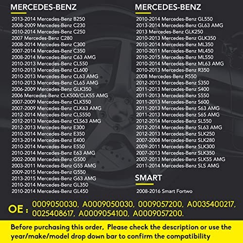 NPAUTO TPMS Sensor Fits for Smart Fortwo, Mercedes Benz C300 C350 C63/CL63 AMG