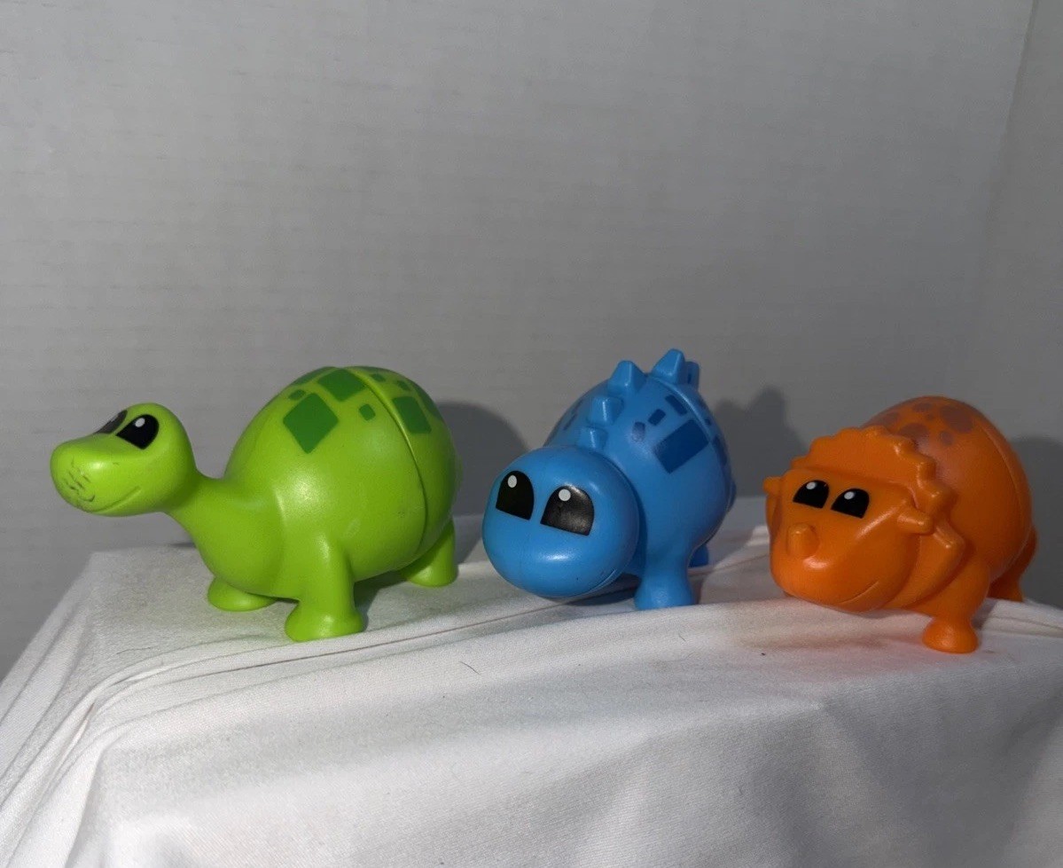 Snap-n-Learn Matching 3 Dinos Dinosaurs Colors Sorting Toys Educational Learning