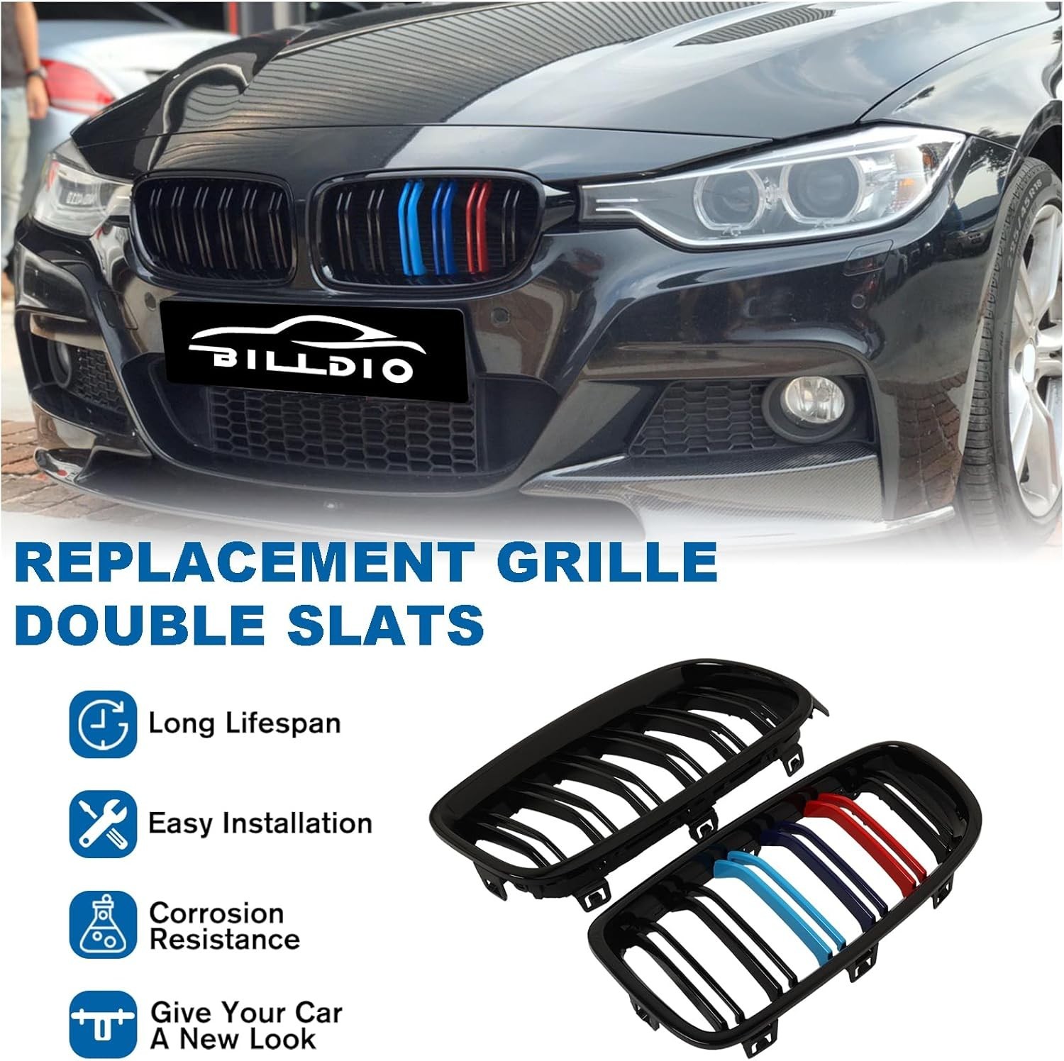 F30 Grille – Front Kidney Color Grill Compatible with BMW 3 series F30 F31 20…
