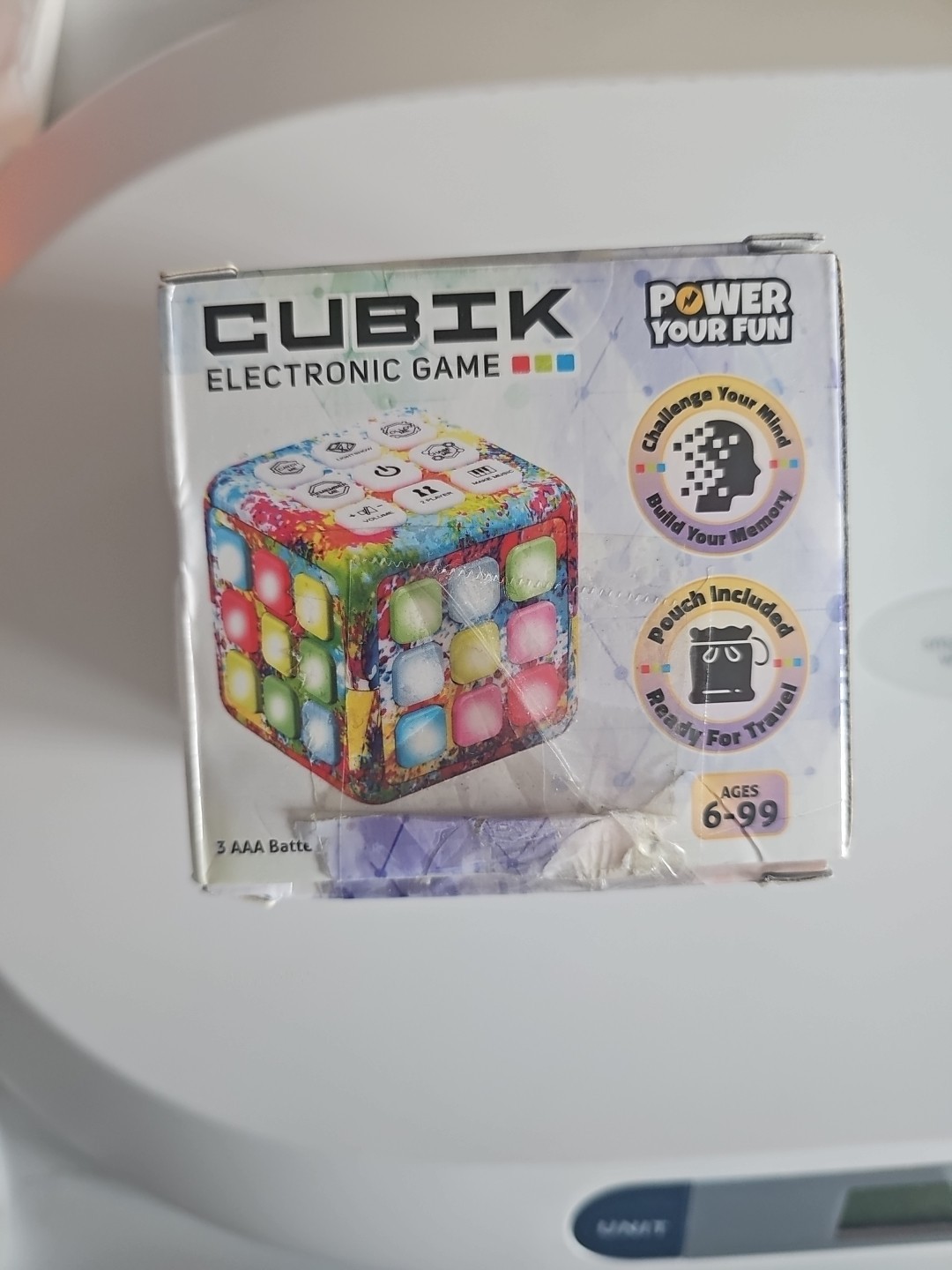 Kids LED Flash Cube Memory Game Electronic Handheld ,5 Brain Toys Play Puzzle