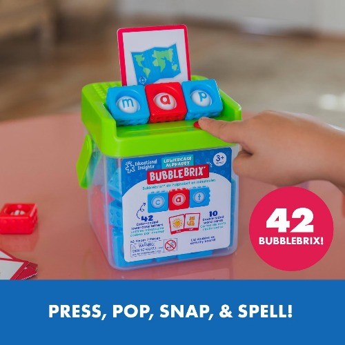Educational Insights Lowercase Alphabet Bubblebrix, Teacher Supplies
