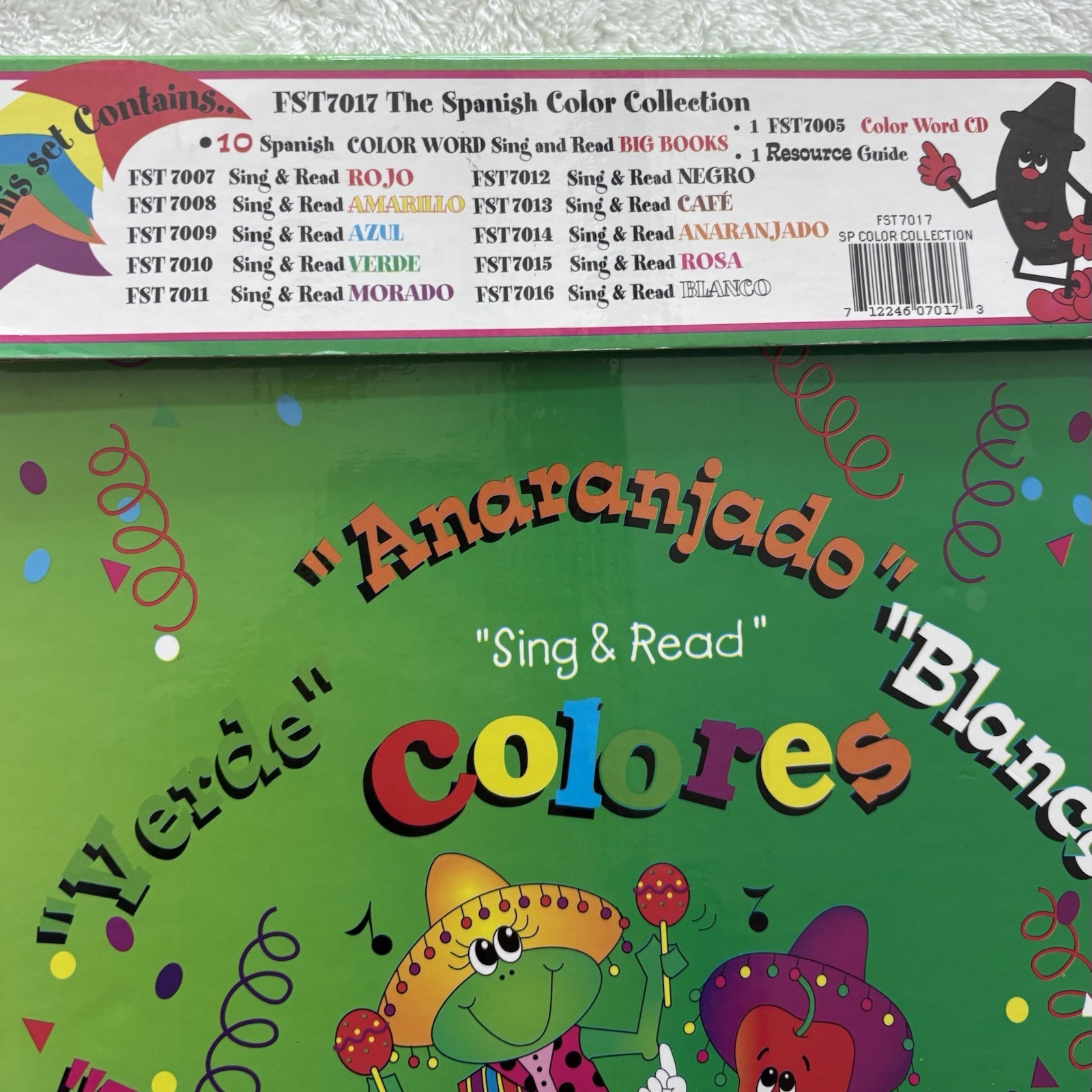 Frog Street Press 10 Spanish Espanol Color Colores Big Books & Posters No CD