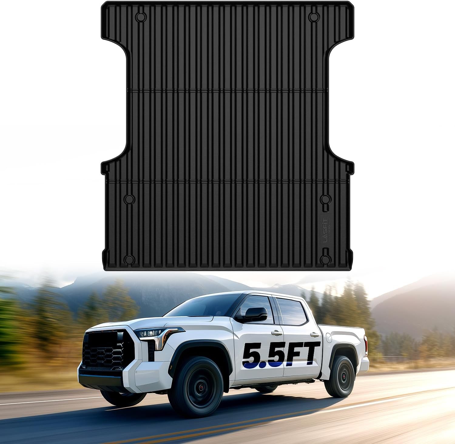Bed Mat for Toyota Tundra 2022-2026 5.5FT/5.5′ Truck Bed, All Weather 5.5 FT Bed