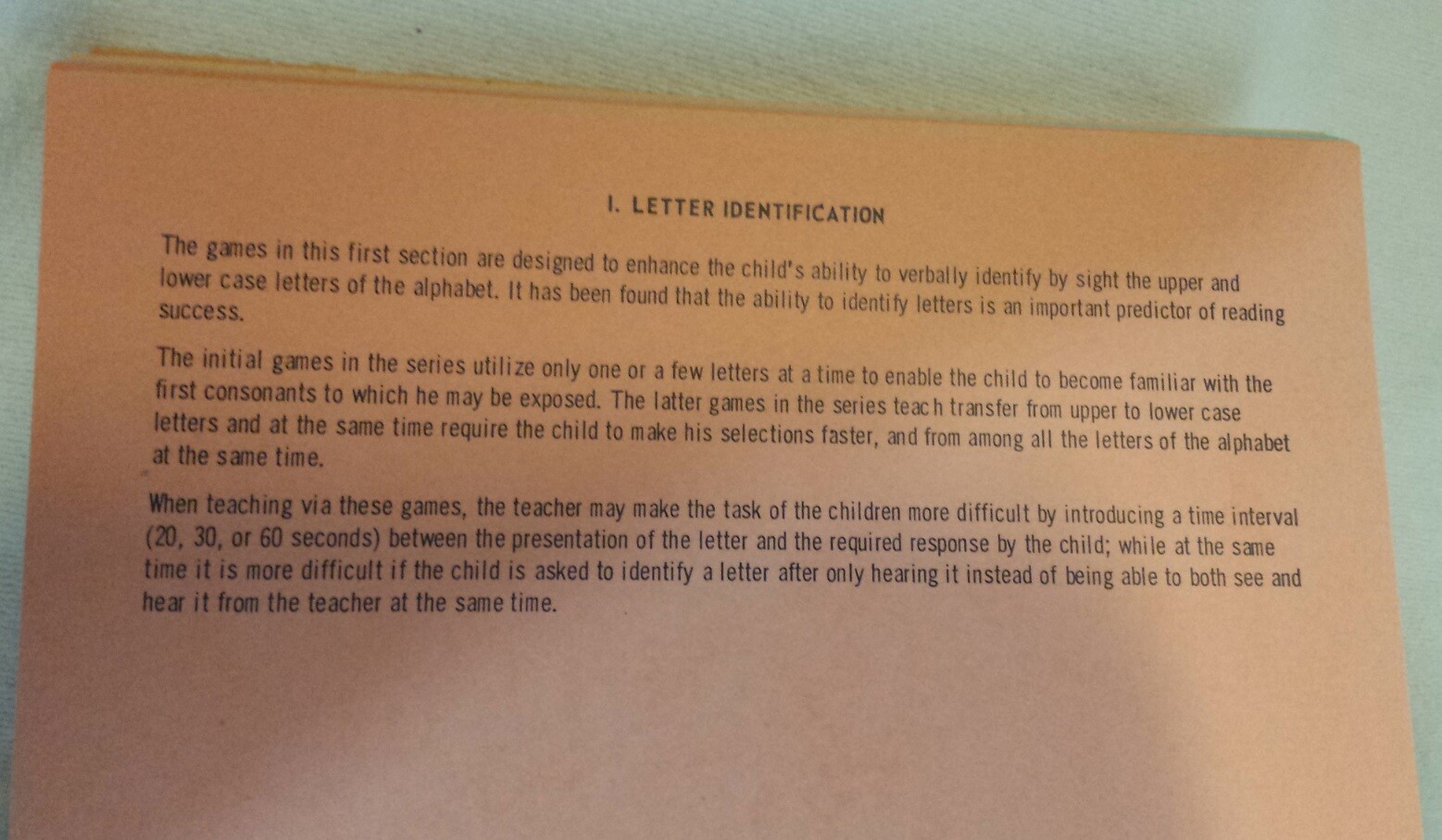Kinetic Learning Game Cards ~ Learning Difficulties “Sounds Words and Actions”
