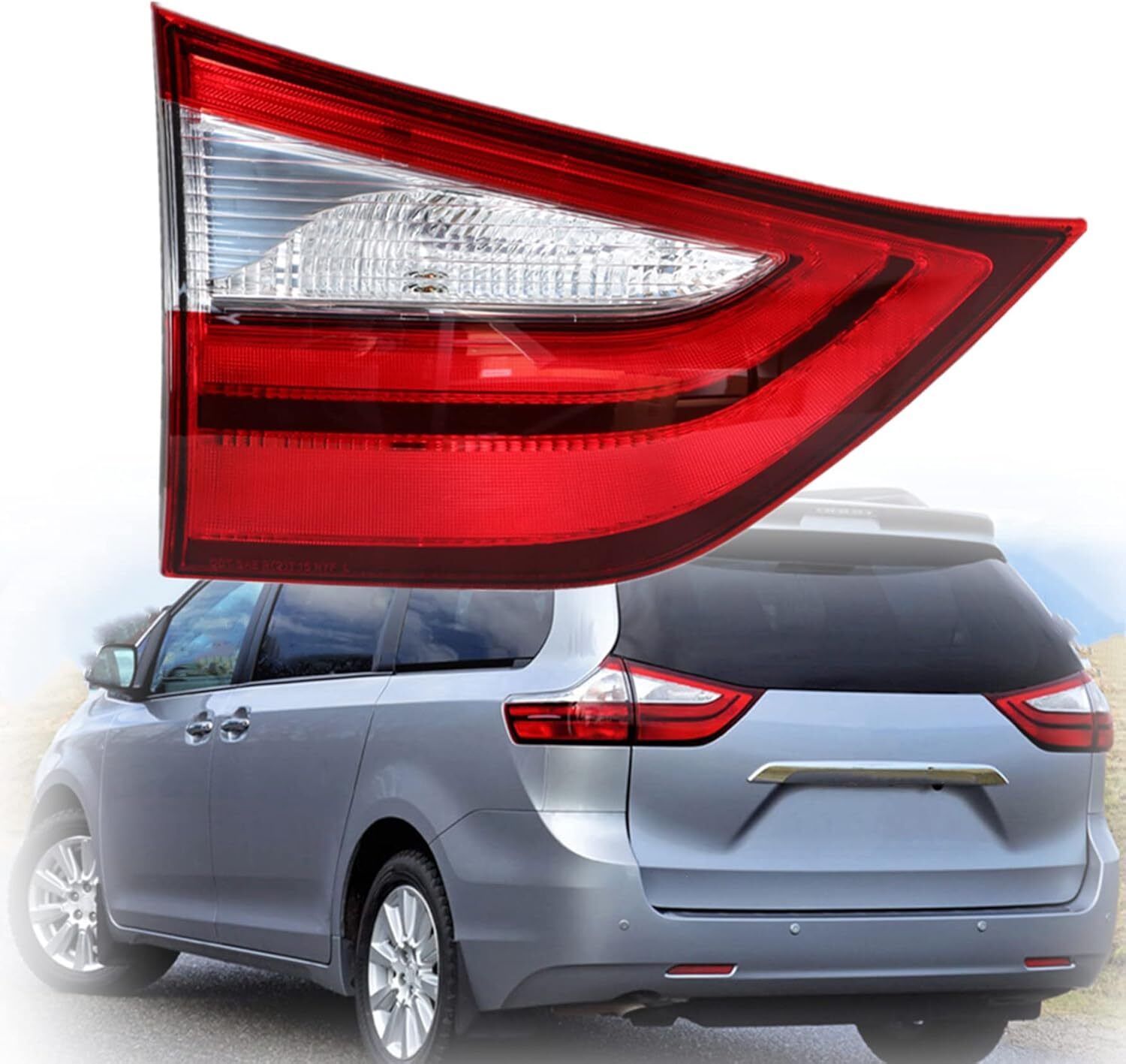 15-19 Toyota Sienna Inner Tail Light Left Driver Halogen 8159008030 TO2802117