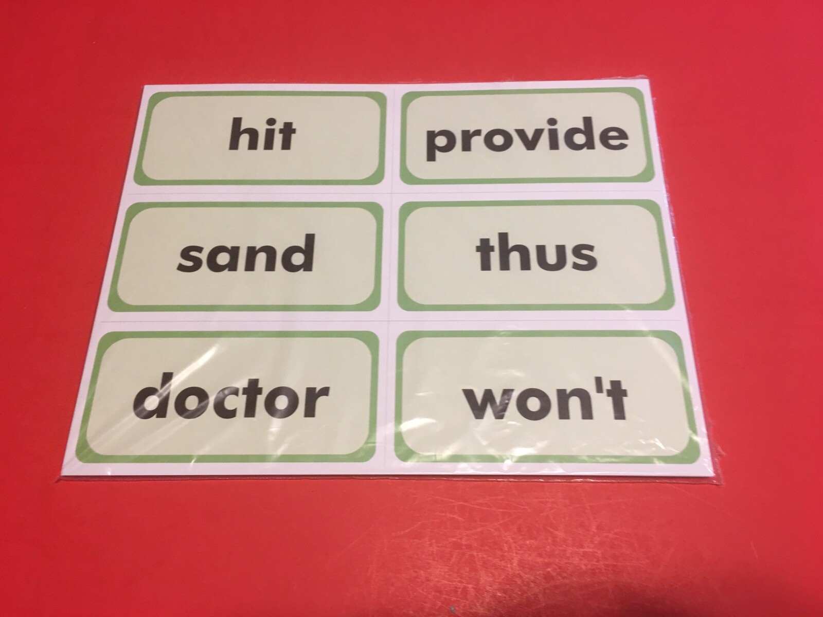 Fry’s Ninth Hundred Words – PRINTED & UNCUT – Sight Word Flash Cards