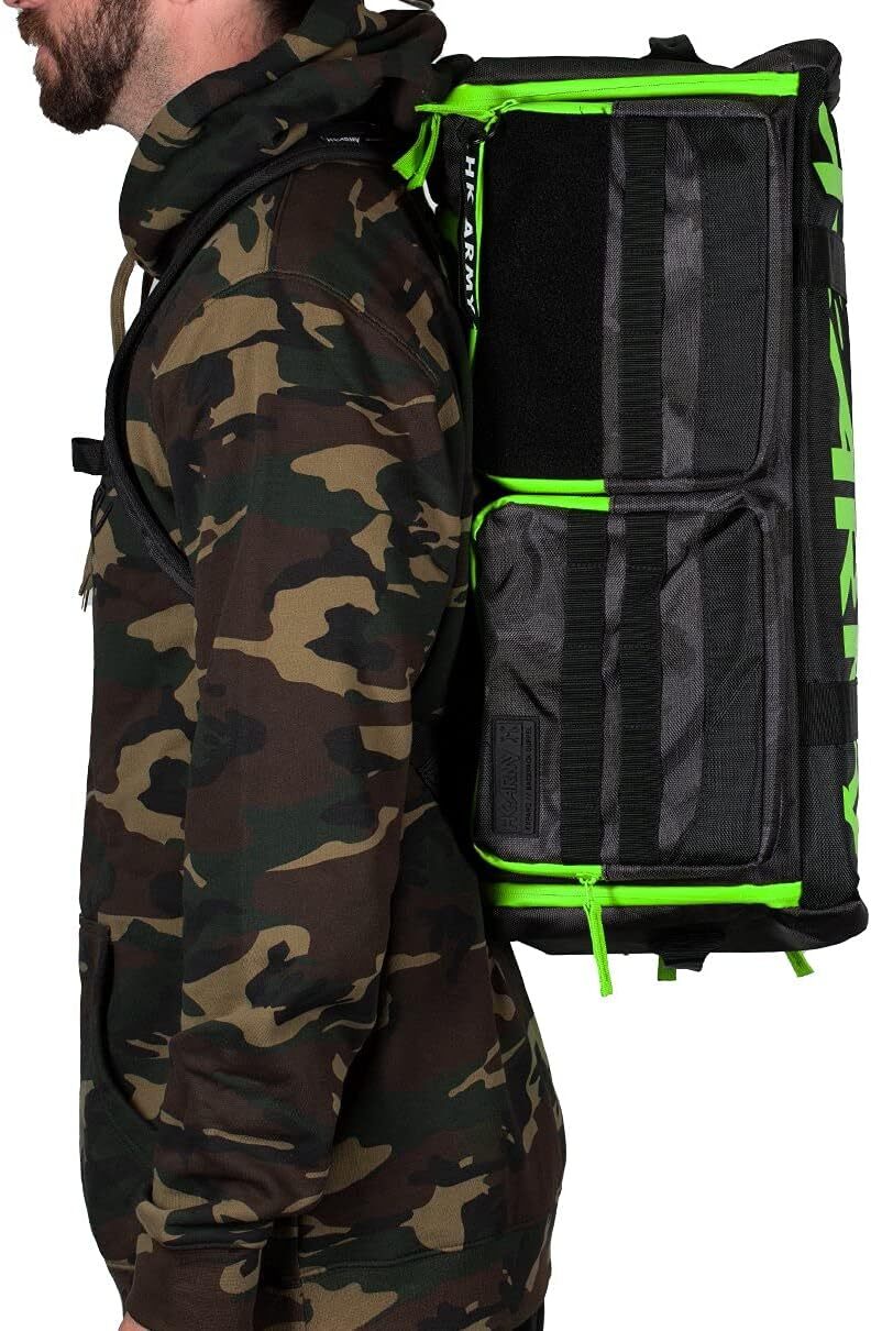HK Army Expand Backpack Paintball Gearbag – Shroud Black/Green