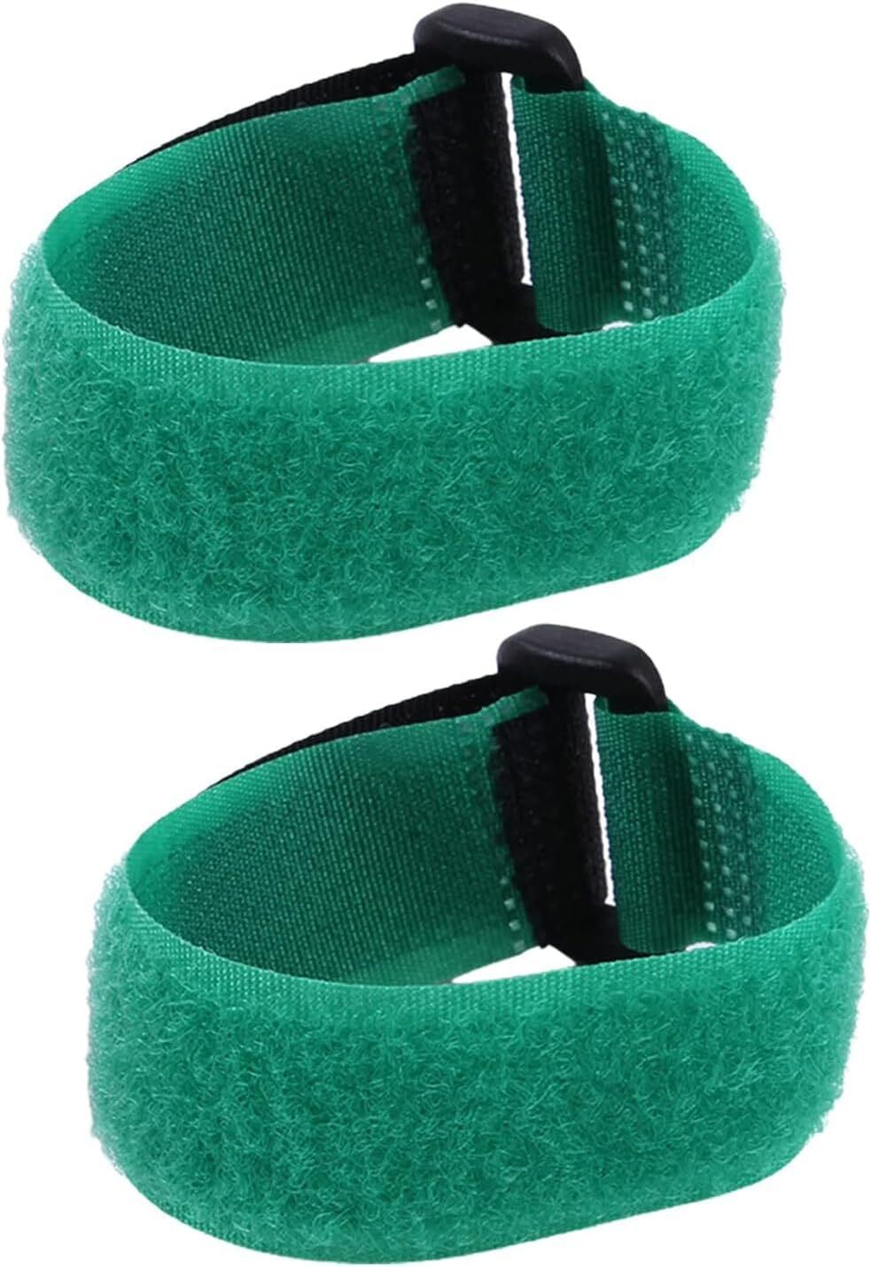 2Pcs Green Chicken Neckband Anti-Crowing Breathable Rooster Collar Adjustable