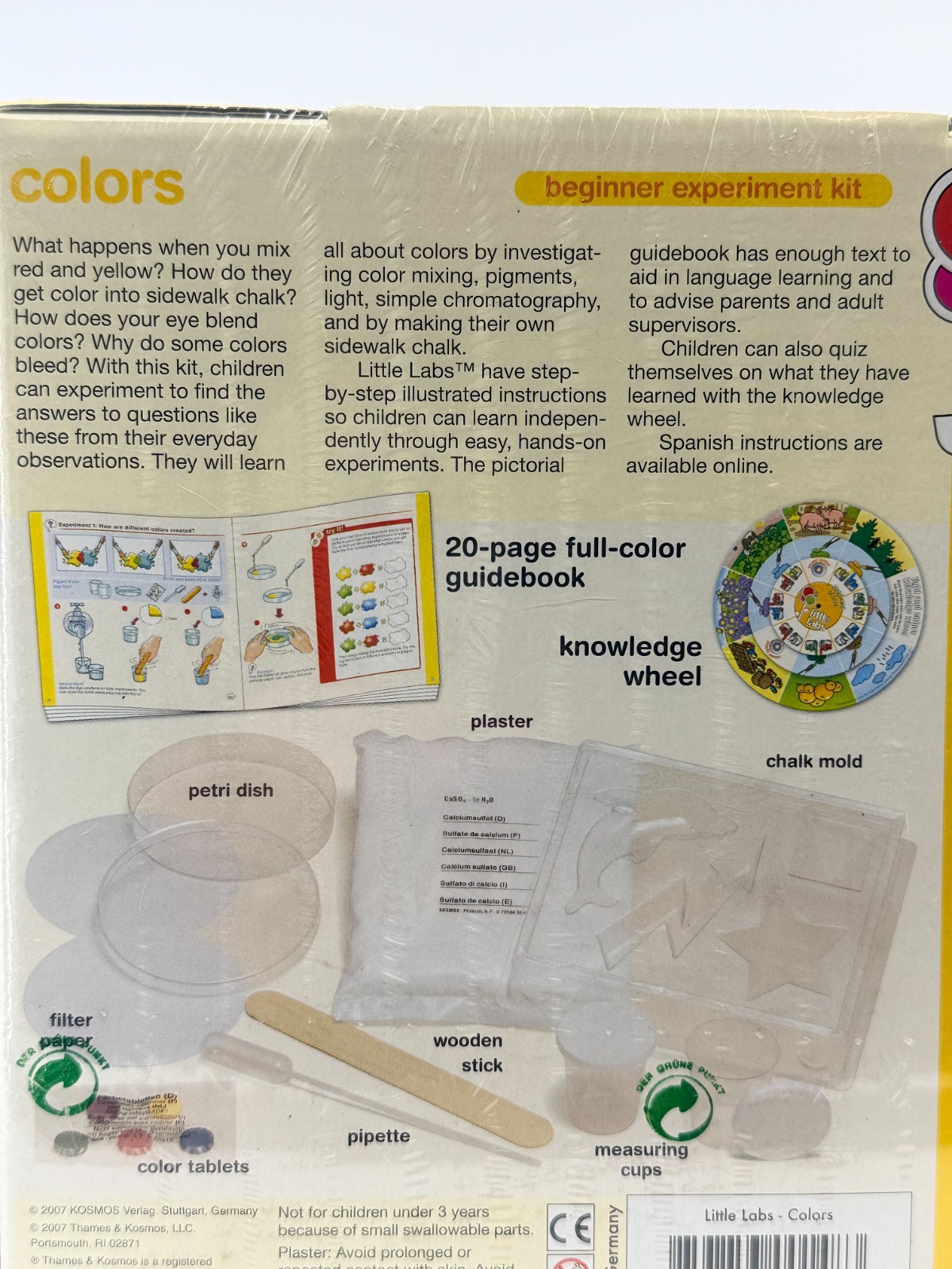 Little Labs COLORS beginner experiment kit NEW SEALED Gift Kids 5 years old plus
