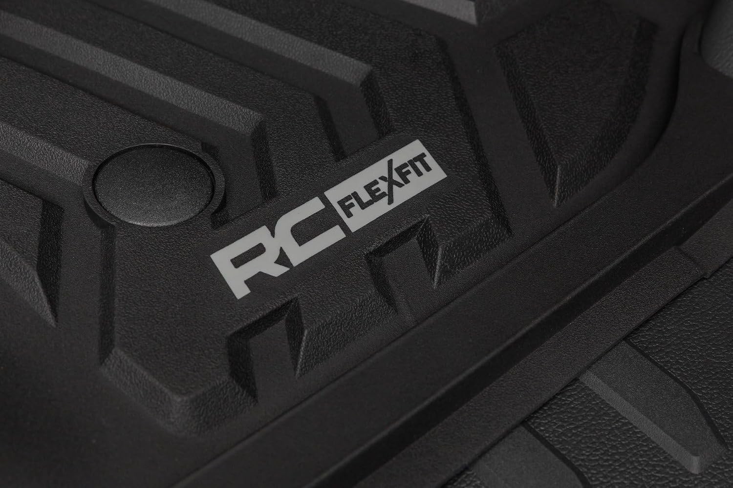 Rough Country Flex-Fit Floor Mats for Ford F-250/350 Super Duty (2017-2025) Crew