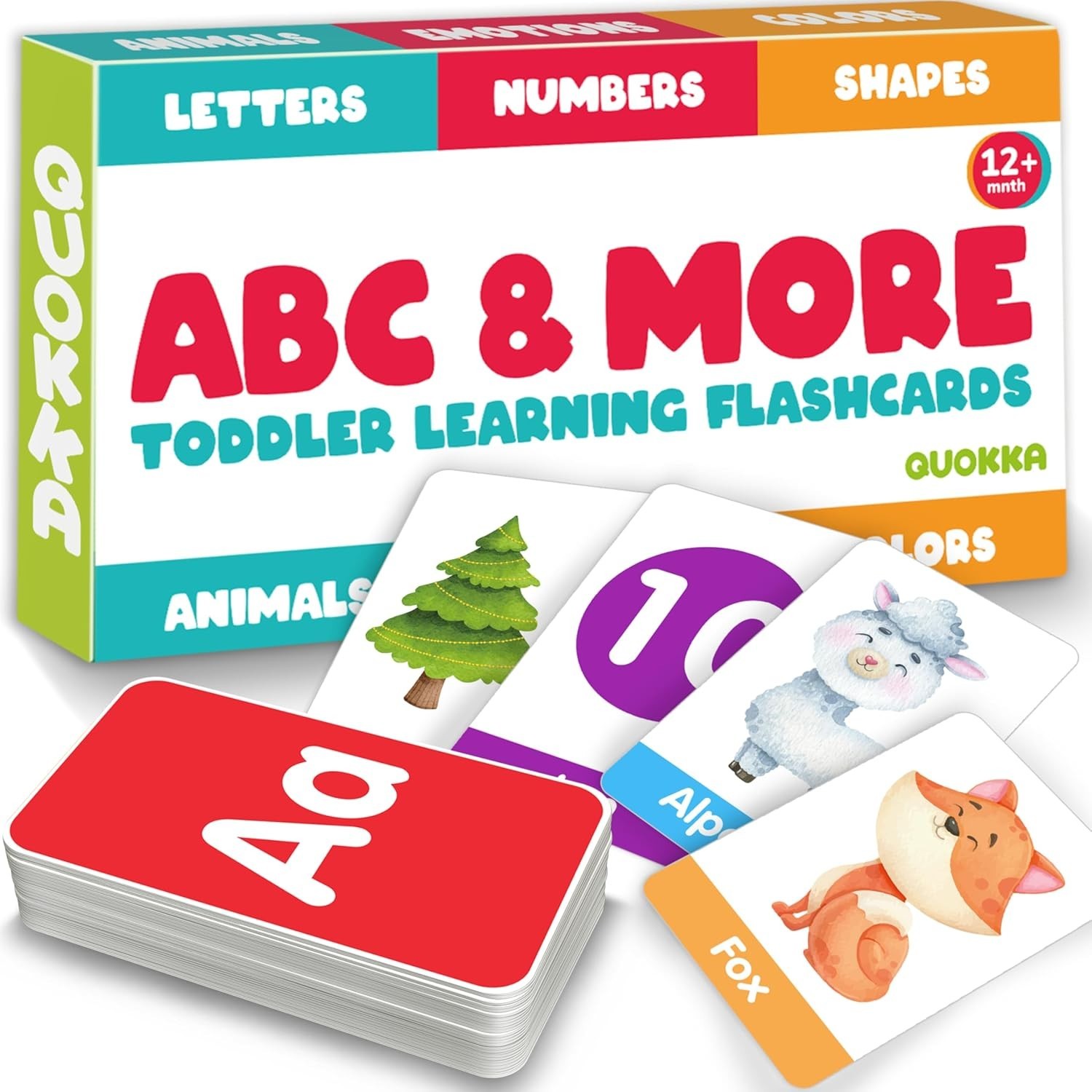 Learning Flash Cards for Toddlers 2-4 Years Old – 60 Flashcards Toy for Kids Age