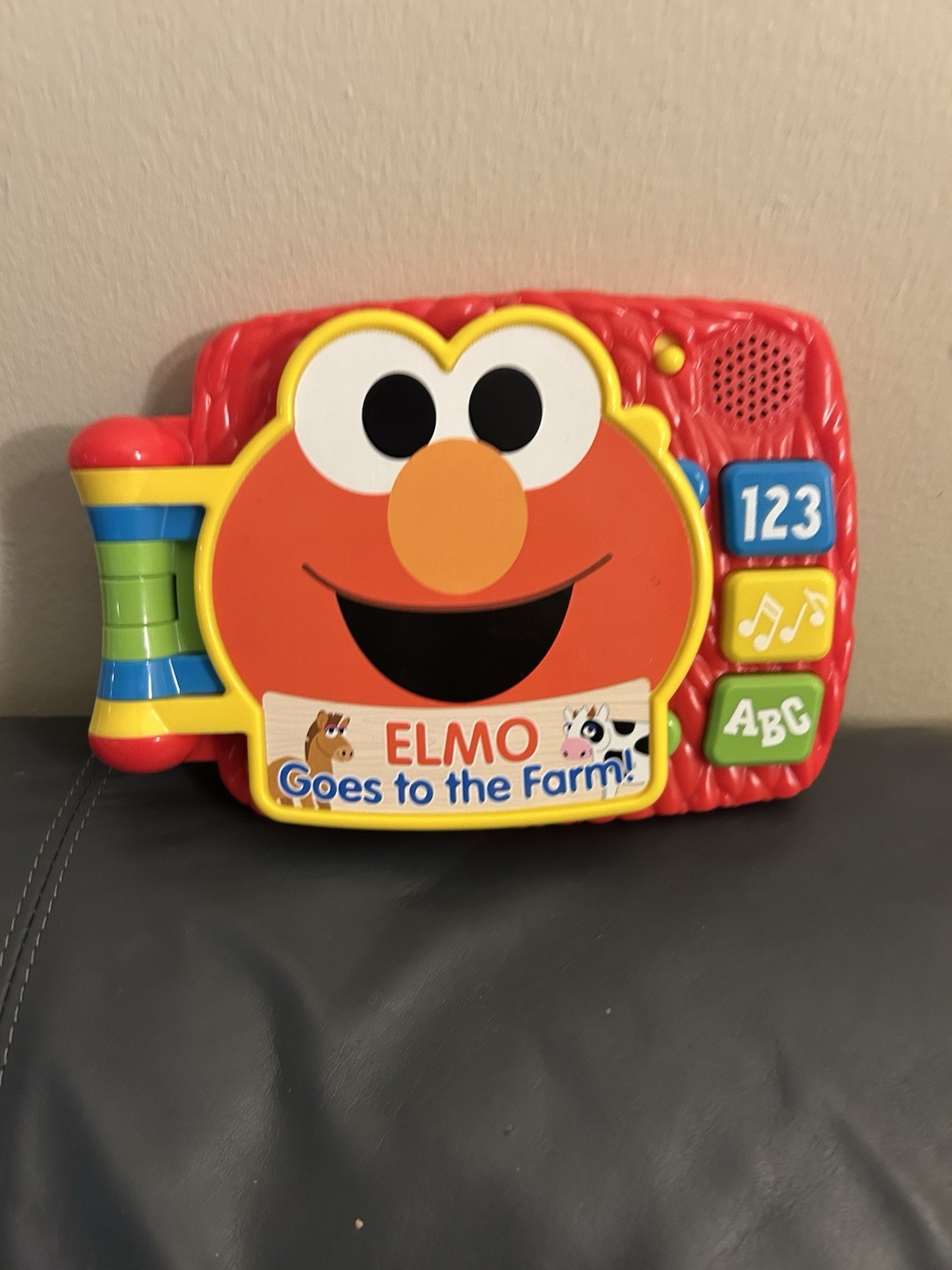 Sesame Street Elmo Goes to the Farm Interactive Musical Toy Book Letters/Numbers