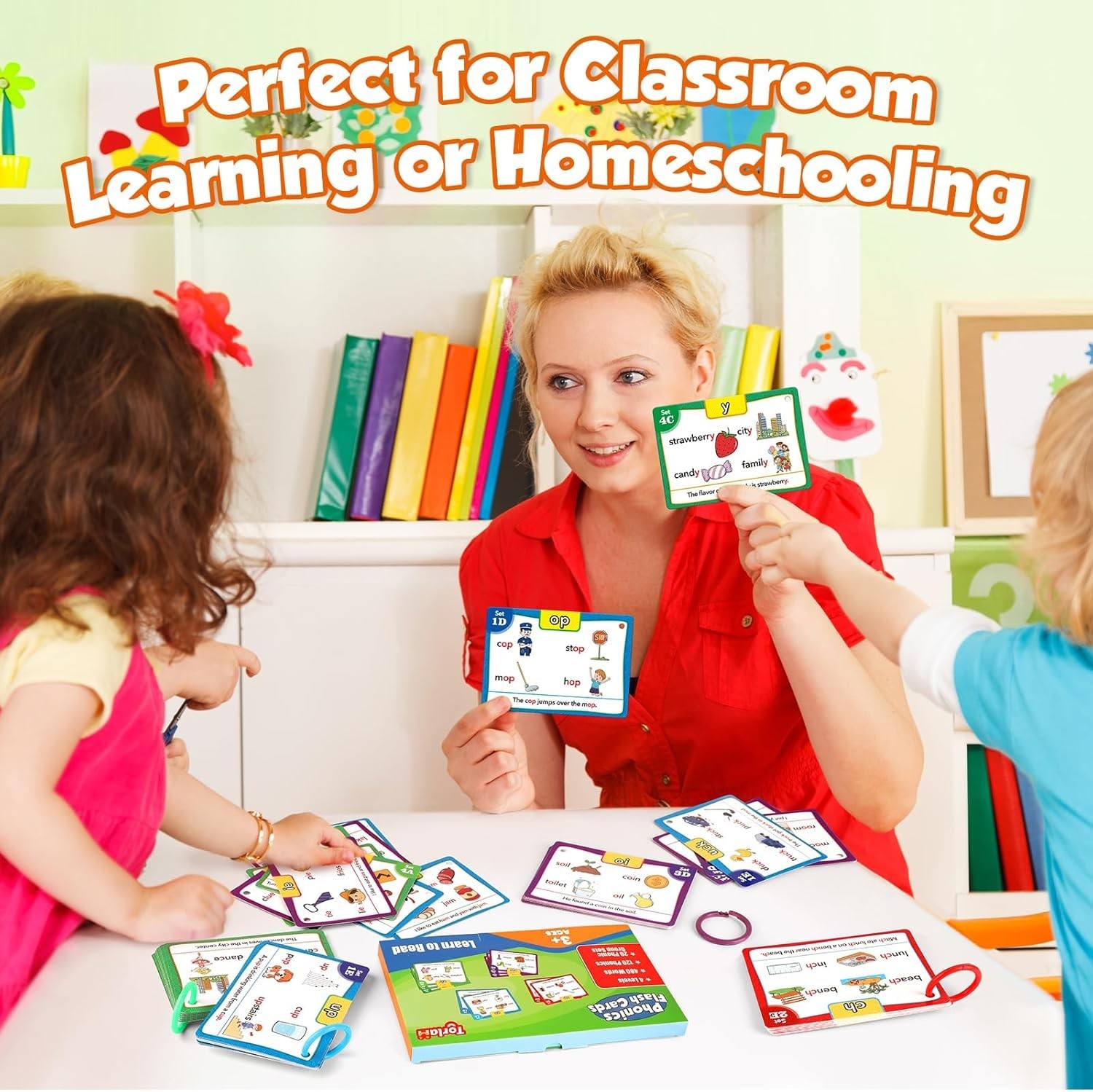 Torlam Phonics Flash Cards Learn to Read Spelling Reading Sight Words…
