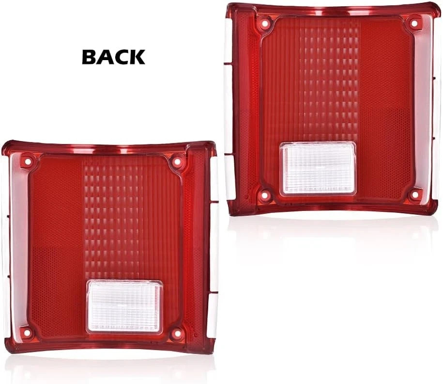ALLGOOD Tail Light Lens, Compatible with Chevy Blazer C10 C20 C30 1975-1986, Fit