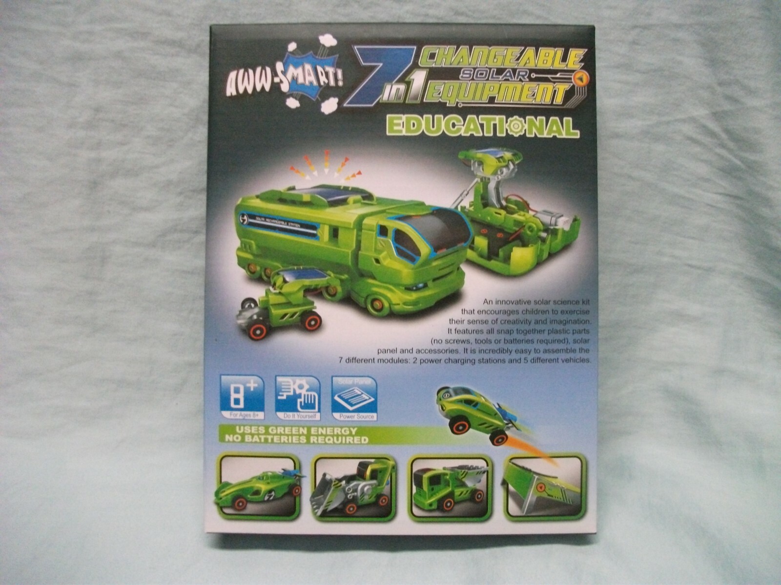 DIY-7 in 1 Changeable Solar power vehicle building science kit-Educational-Toy