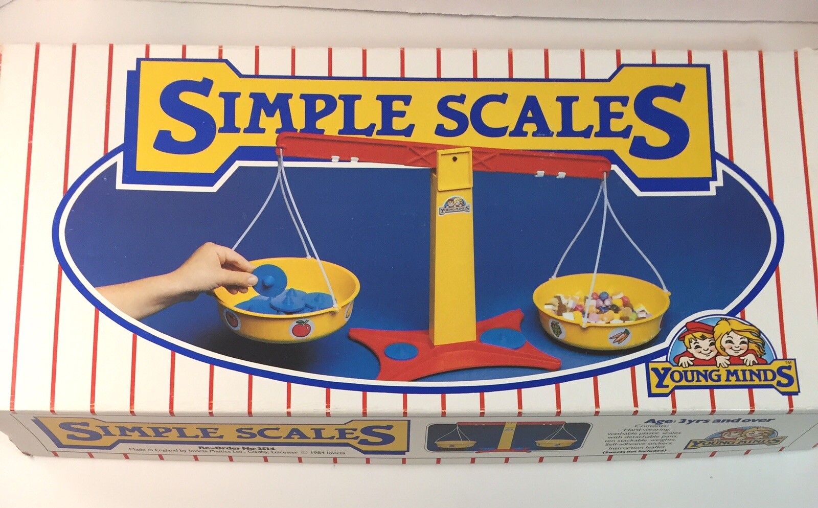 Simple Scales Game Young Minds Vintage1984 Made in England Metric Homeschool