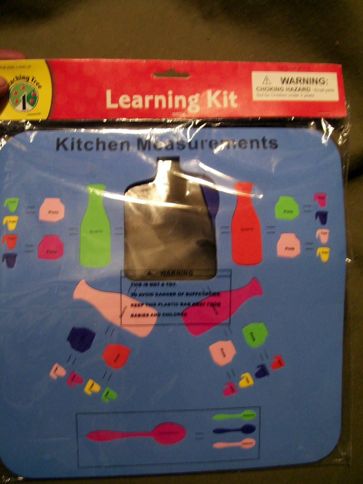 Teaching Tree Learning Kit Kitchen Measurements 12″ x 12″ Ages 4+ BRAND NEW!!!