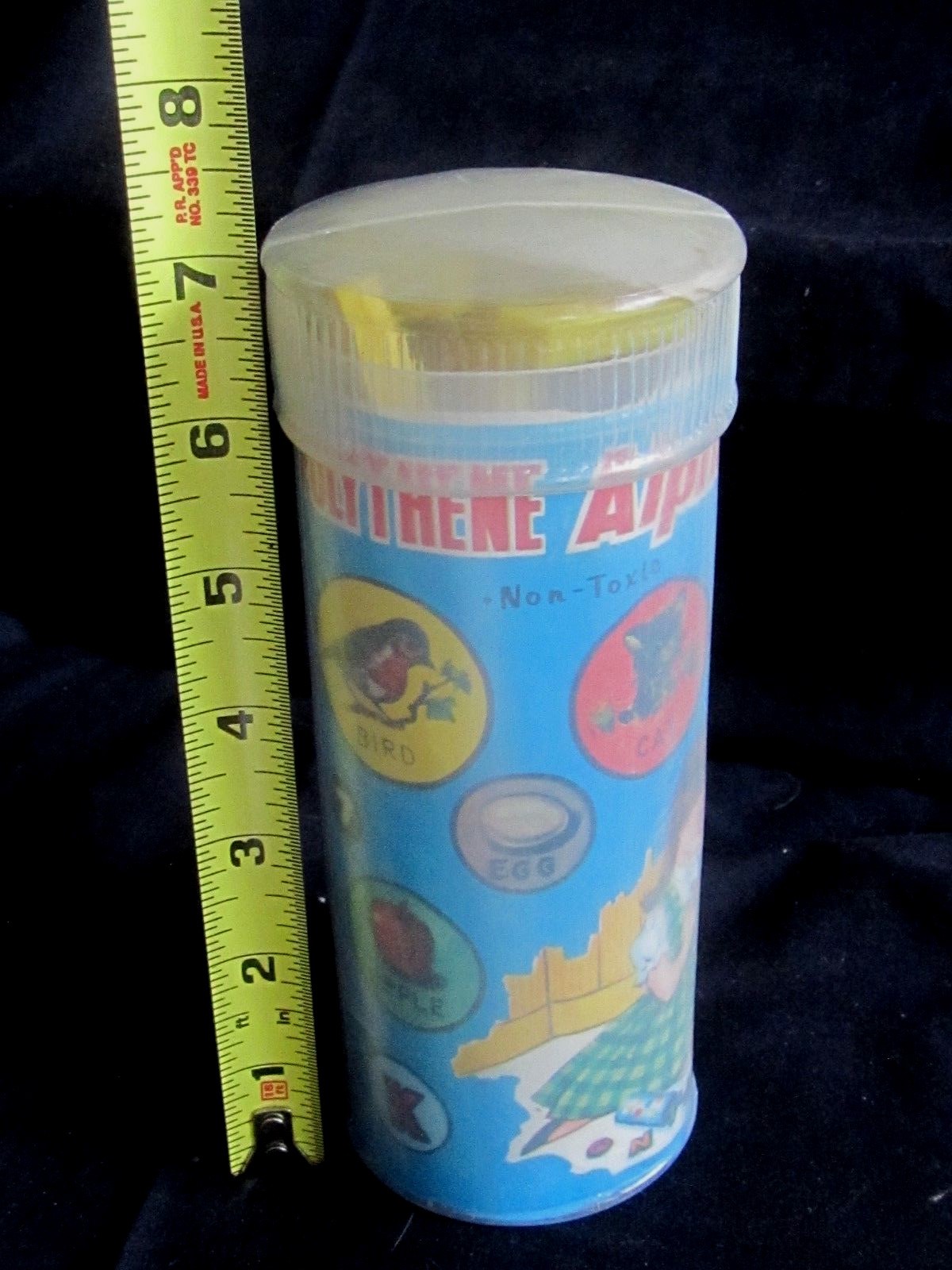 ALPHABET NUMBERS & LETTERS POLYTHENE PLASTIC VINTAGE EDUCATIONAL TOY NOS NEW