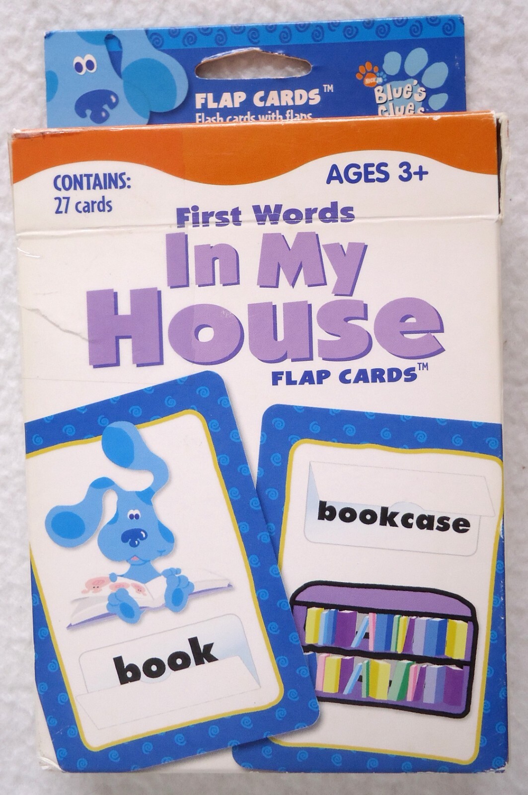 Blue’s Clues Flash Cards Flap First Words In My House Complete HTF