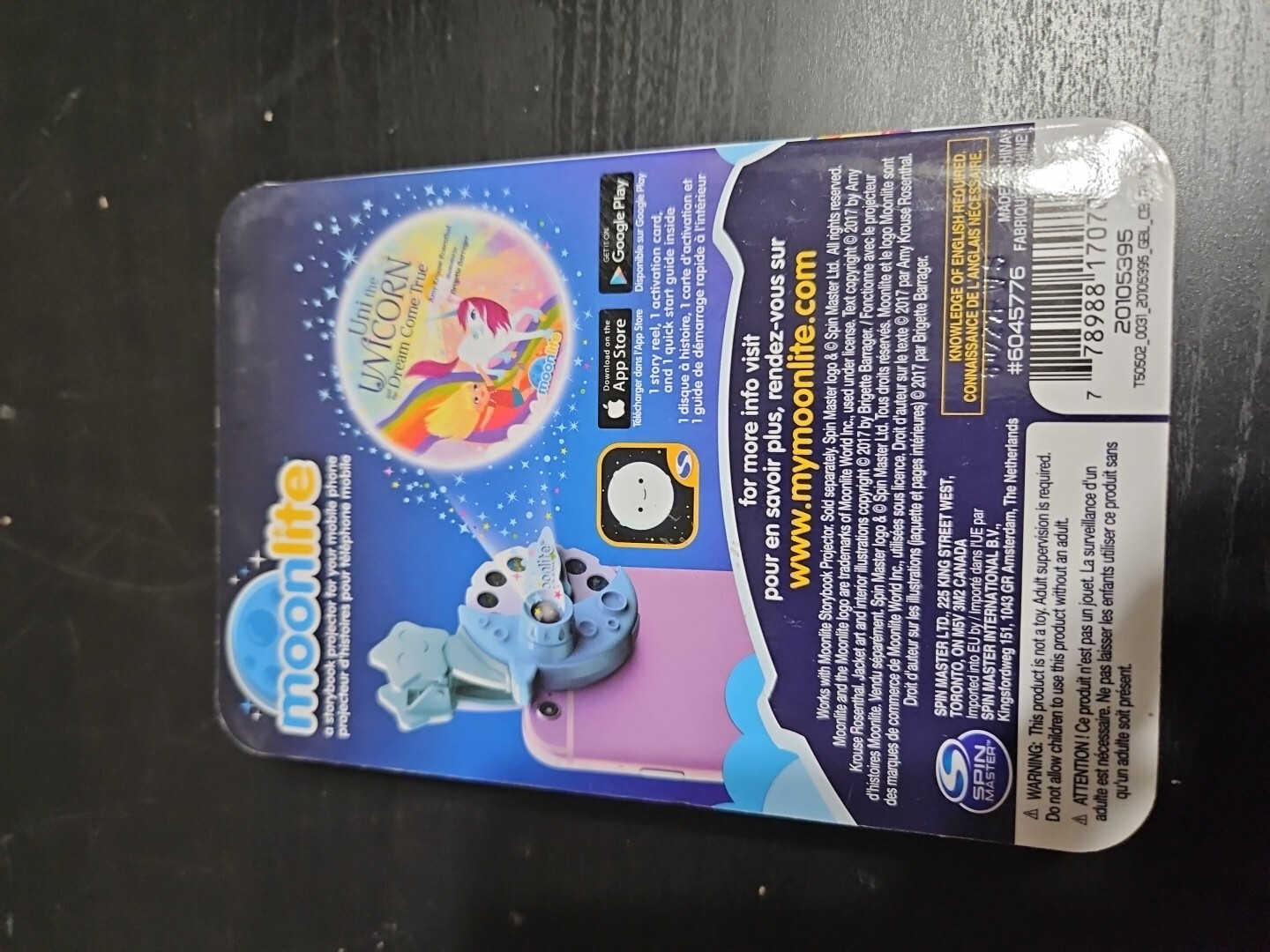 Moonlite story reel “Uni The Unicorn And The Dream Come True” Age 3-7