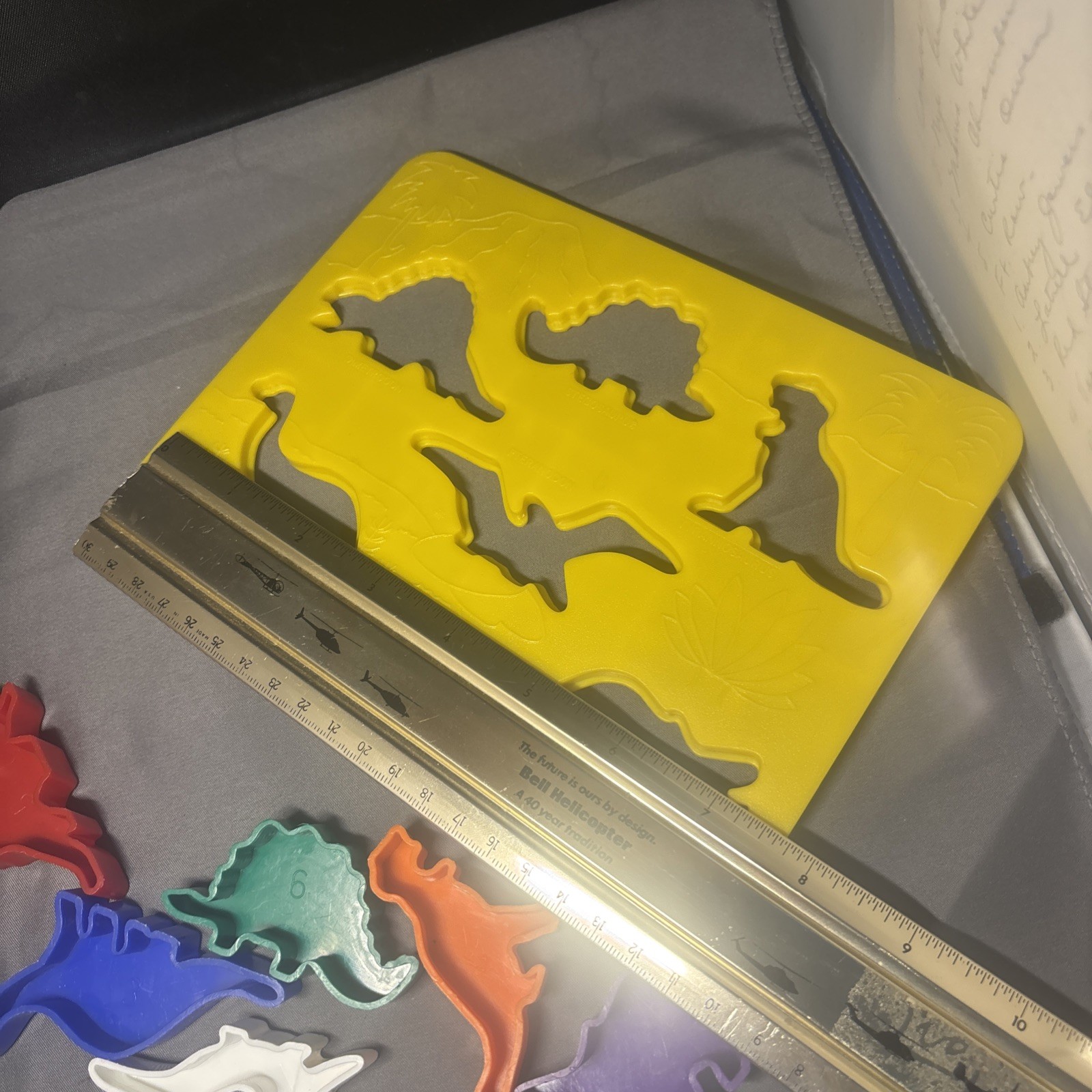 Vintage Place & Trace Puzzle Stencil Set Discovery Toys Car Dinosaur Animal Play