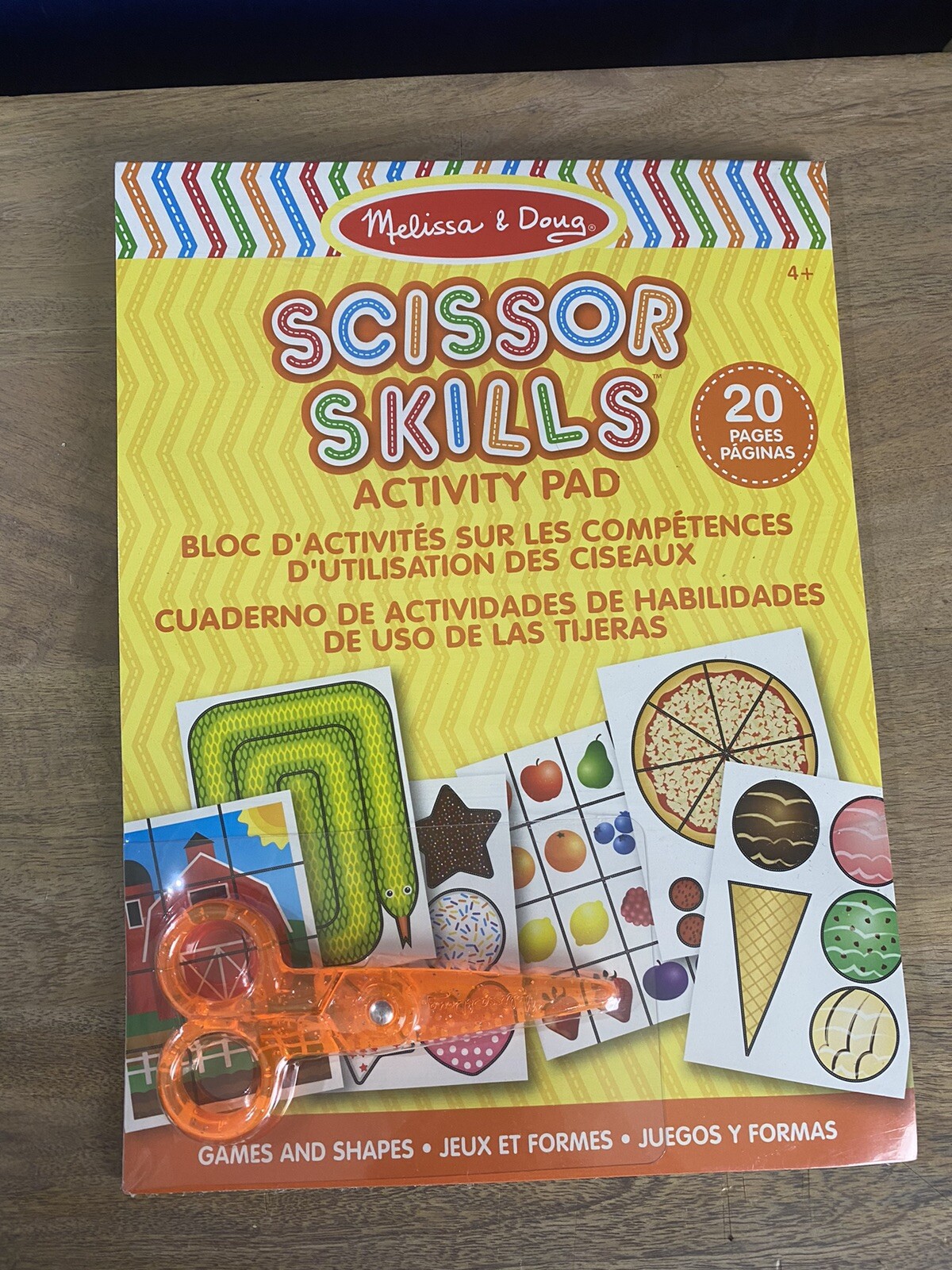 Melissa & Doug Scissor Skills Activity Book Kit Child-Safe Scissors PreK NEW