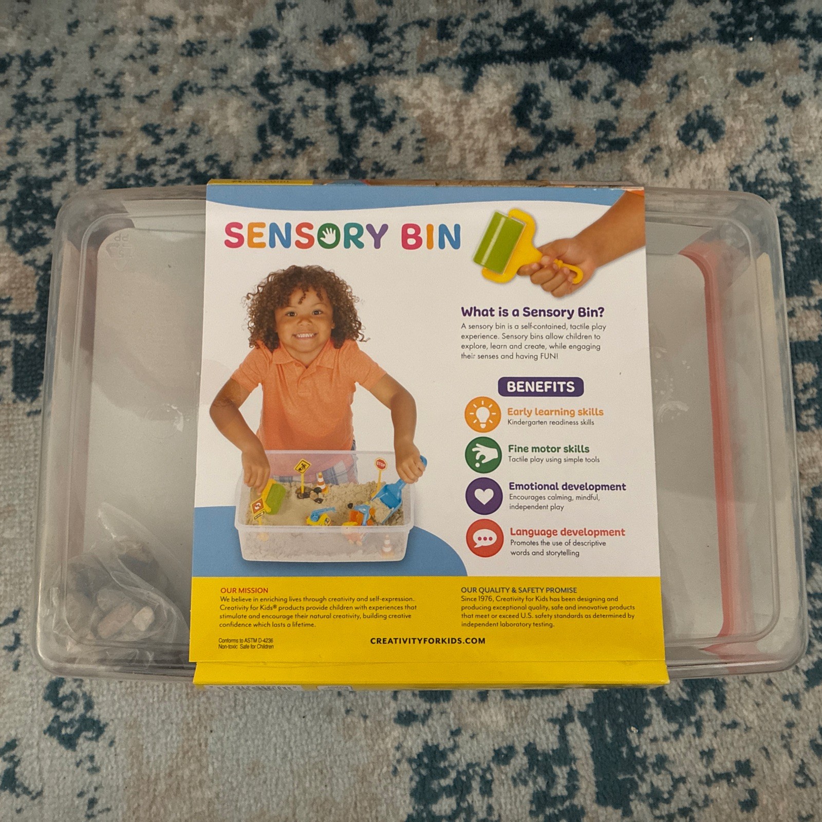 Creativity for Kids Sensory Bin: Construction Zone Playset – Preschool…