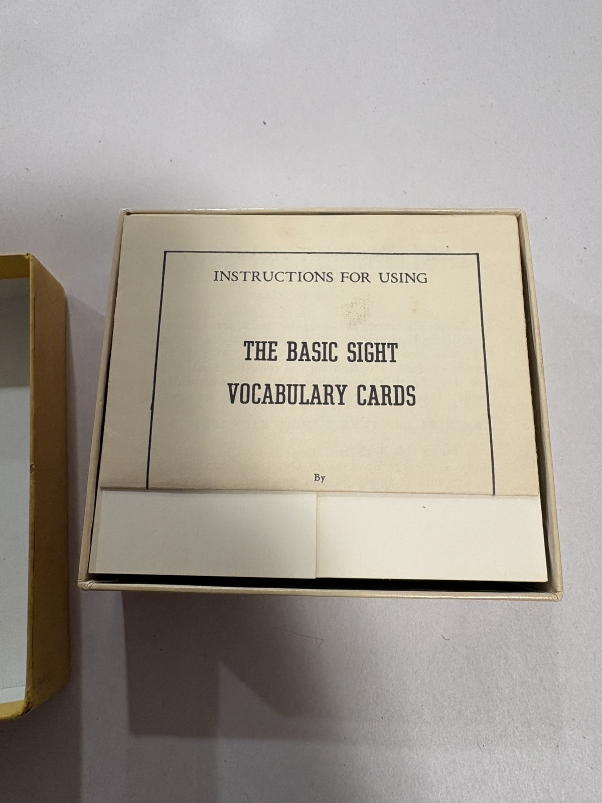 Vintage Basic Sight Vocabulary Cards By E.W. Dolch 1949 Garrard Press 1952 EUC