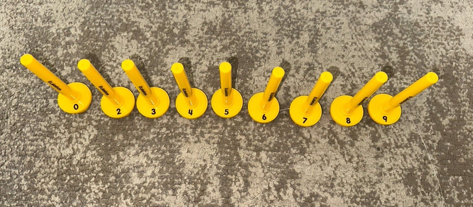 lakeshore learning educational Number Dough Stampers (READ Description)