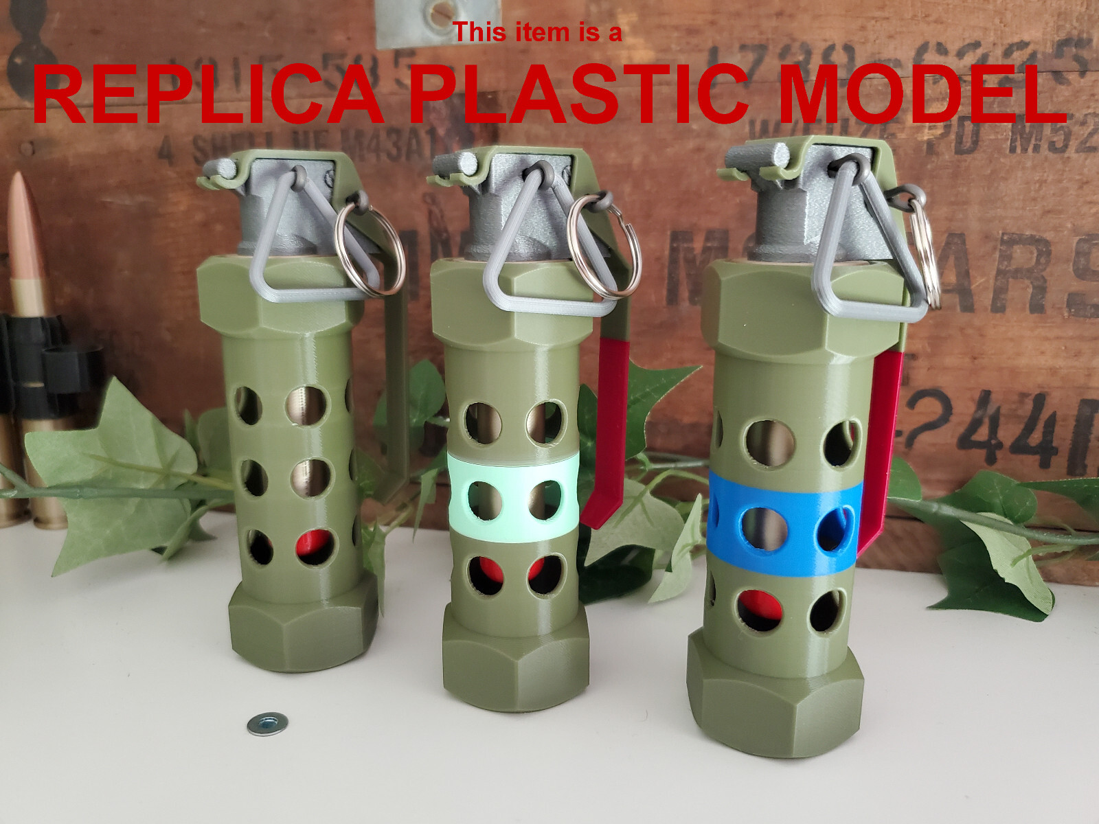 DUMMY M84 Stun Flashbang Concussion Grenade – Accurate Size Plastic Replica