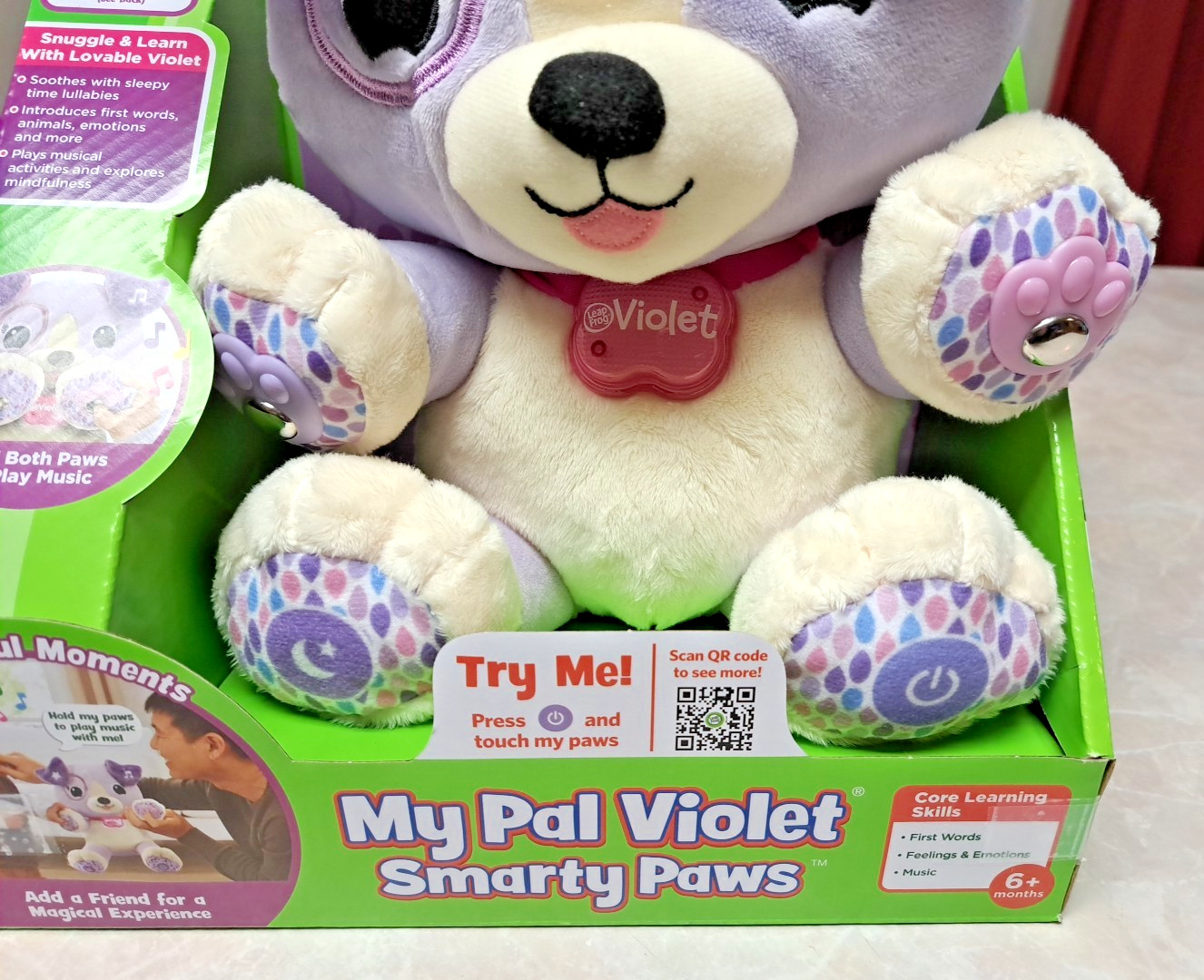 New LeapFrog My Pal Violet Smarty Paws – 40+ Songs & Phrases – Interactive Plush
