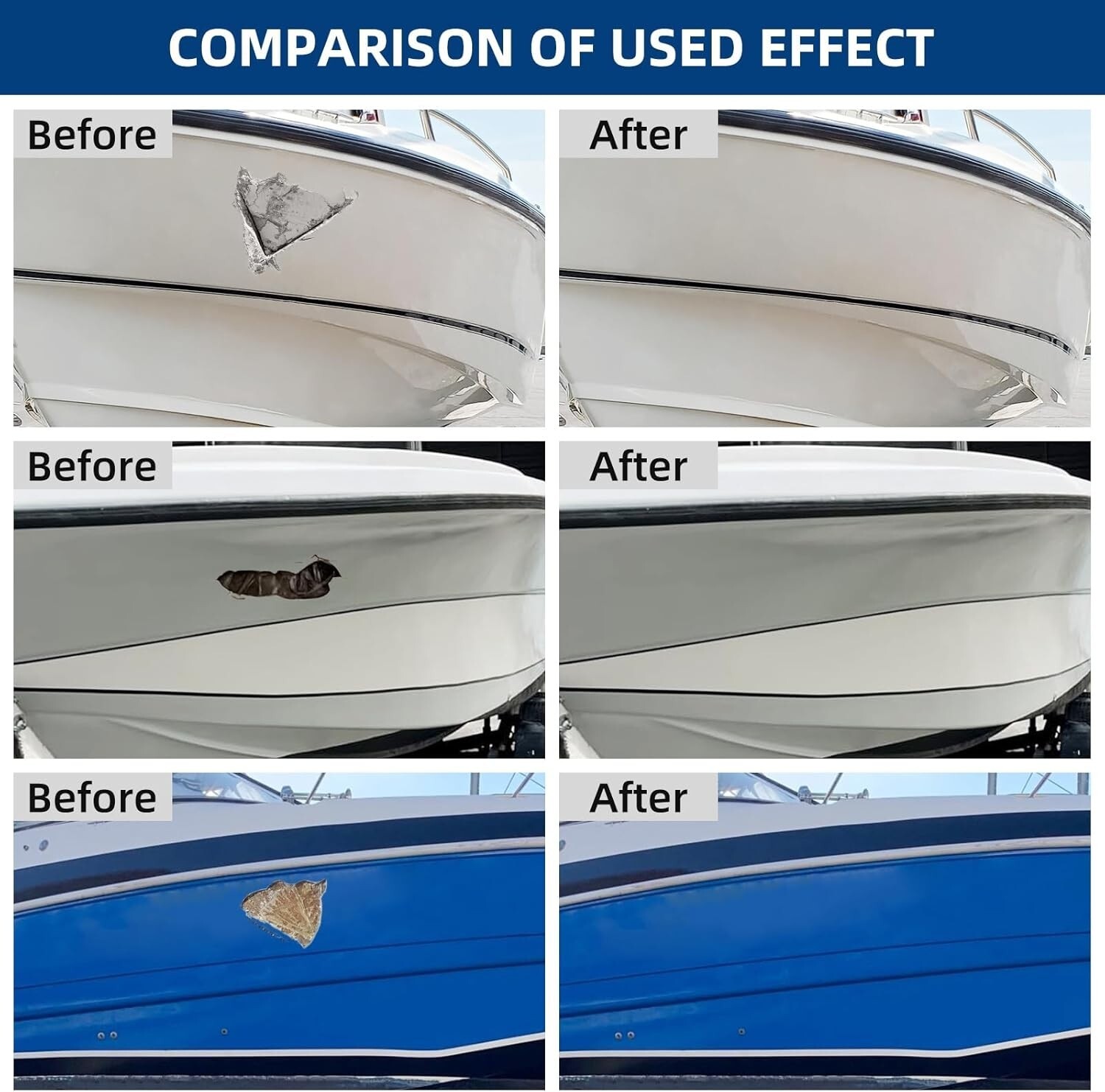Fiberglass Boat Repair Kit (Color Match), Gel Coat Repair Kit for Boats, Marine