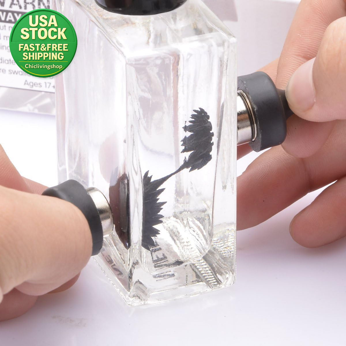Ferrofluid Magnetic Display Bottle Stress Relief Desk Toy for Science Lovers