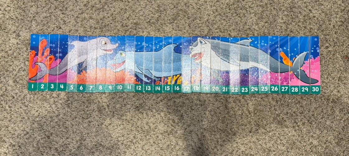 Numbers 1-30 Wood Puzzle Sea life
