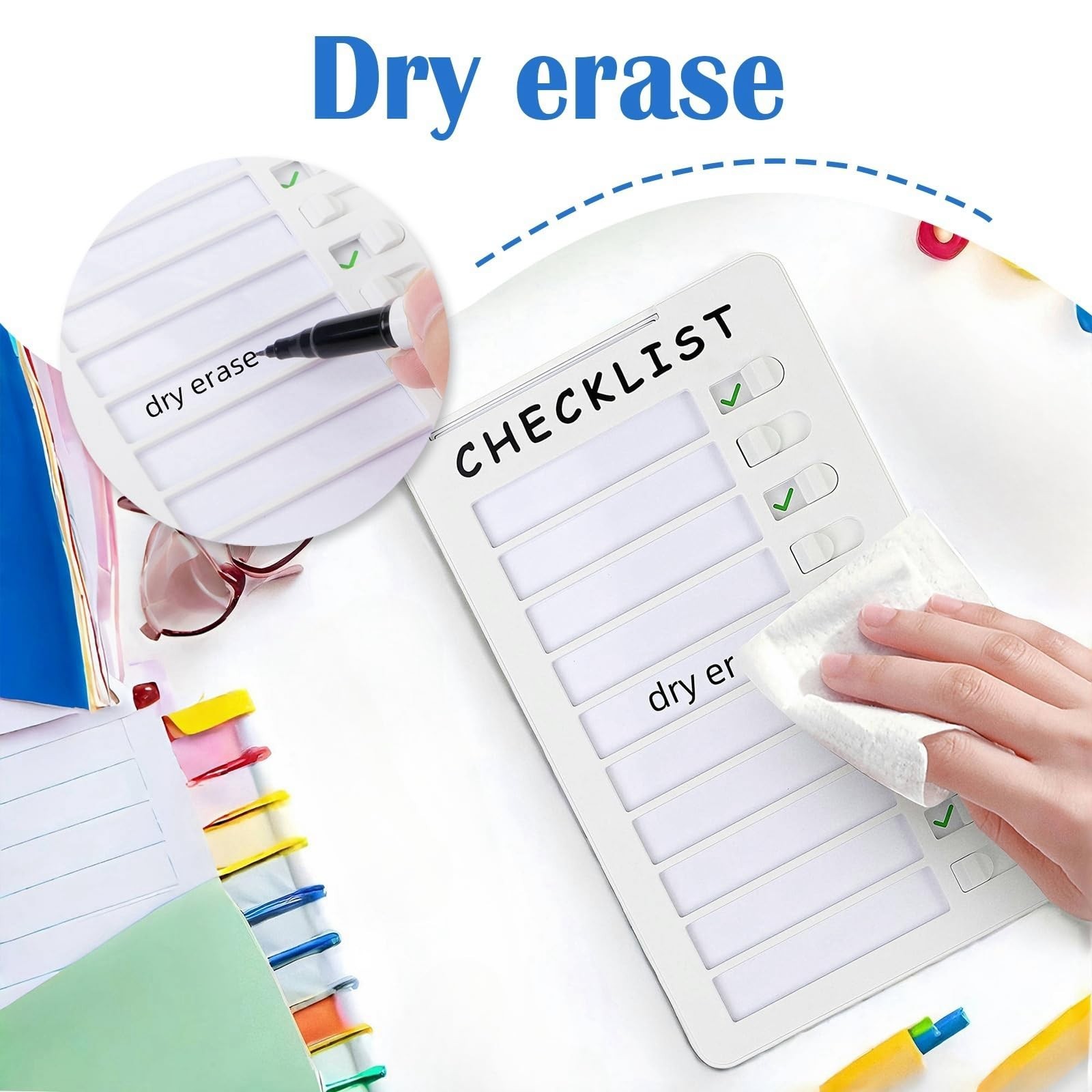 Dry Erase Chore Chart, Standable Whiteboard Checklist Board, Chore Chart for …