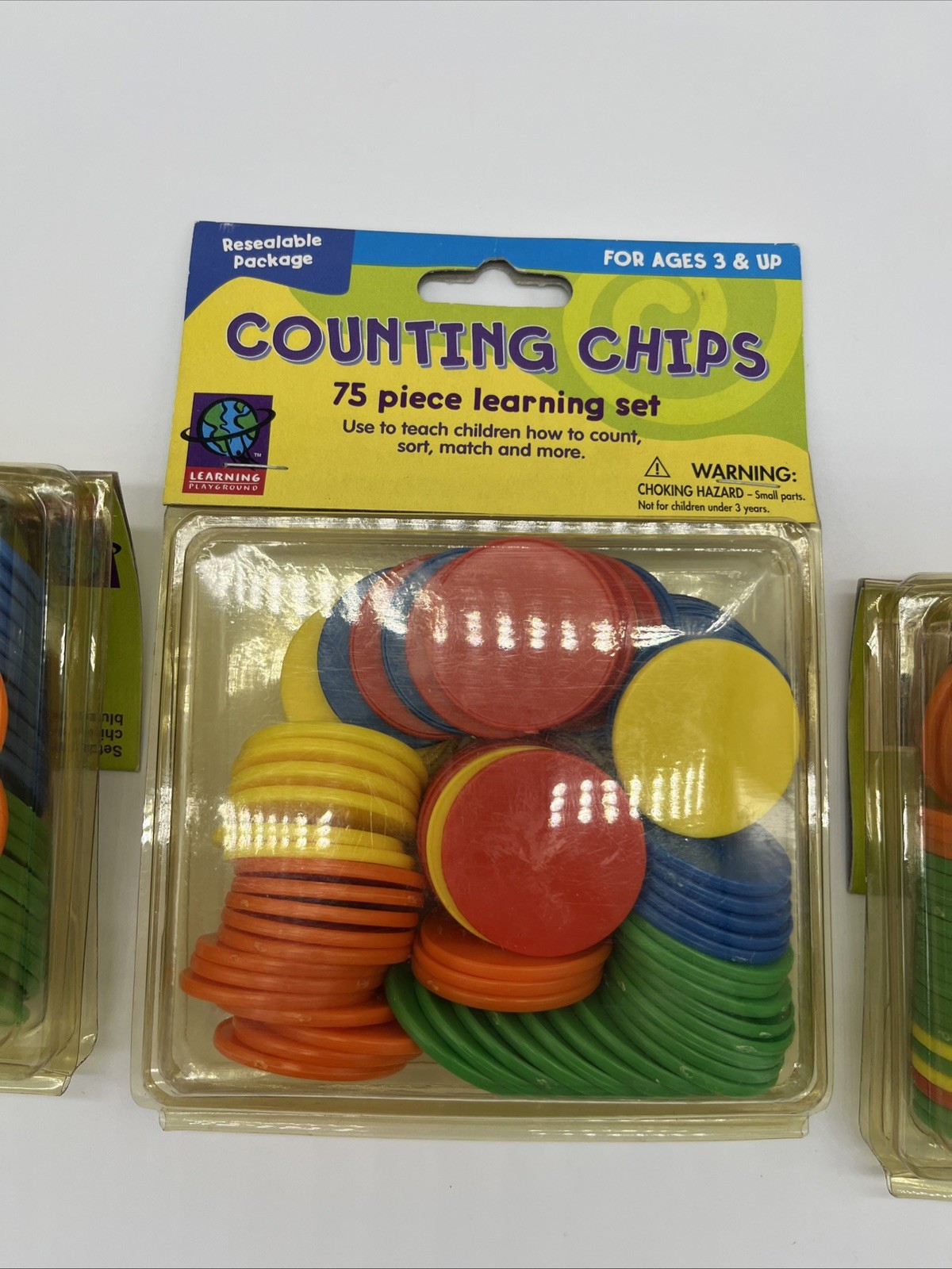 487120 – Counting Chips, by Learning Playground – Count, Sort & Match – Set of 3