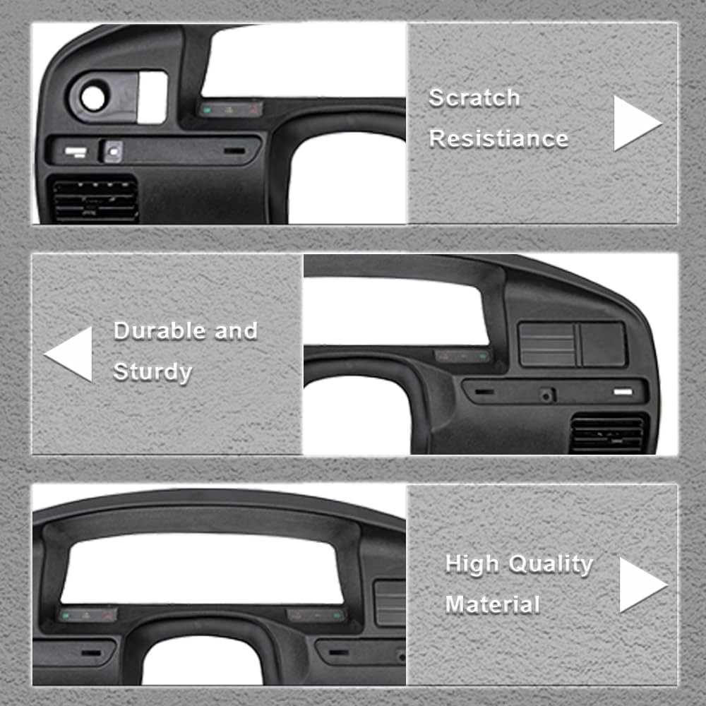 PIT66 Dash Panel Bezel Cover, (Gas Engine ONLY) Compatible with 1992-1997 Ford F