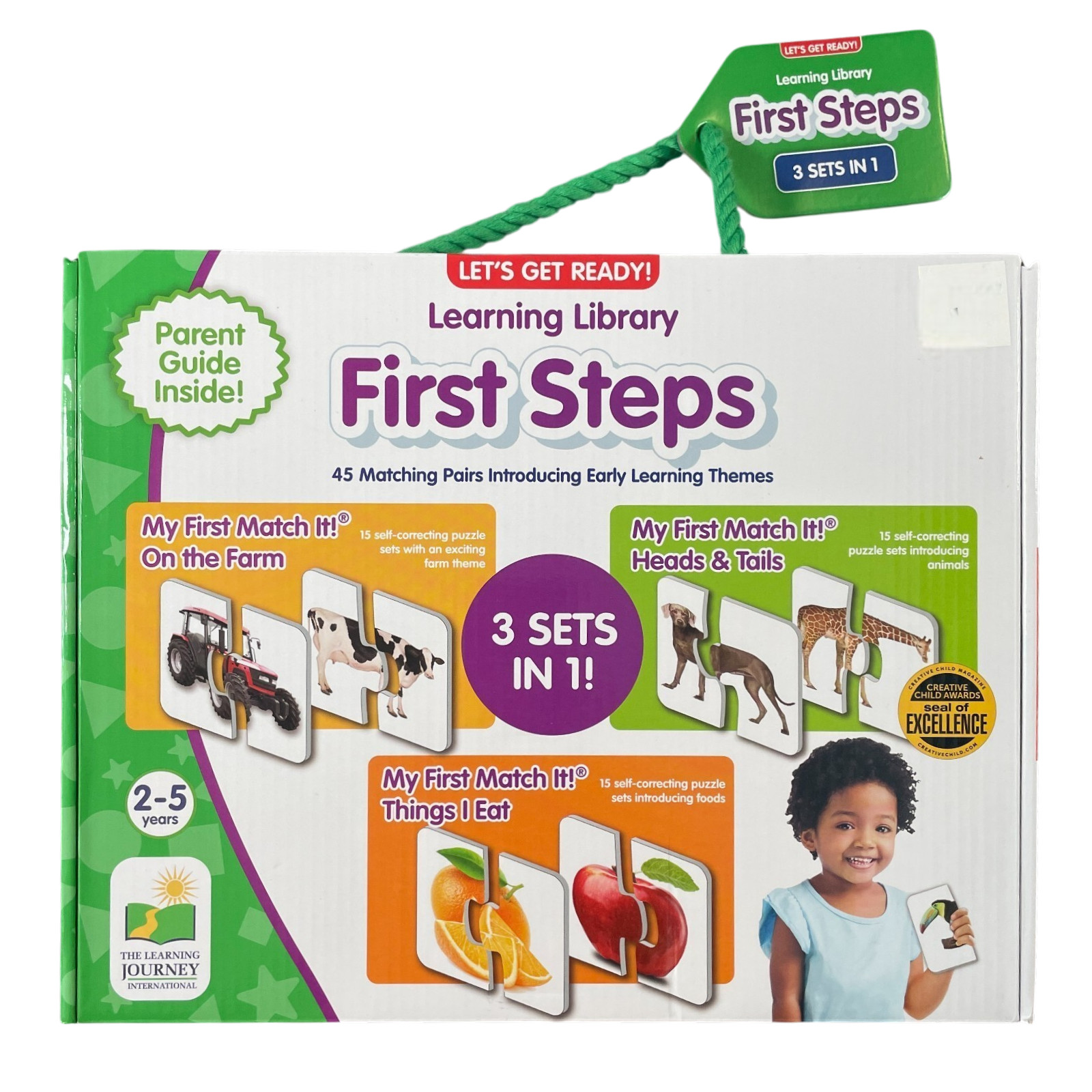The Learning Journey First Steps Learning Library Animals Food Farm Puzzle Set
